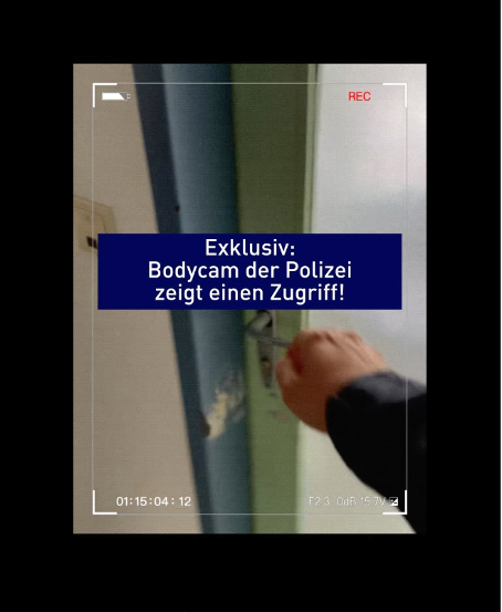 Die Polizei veröffentlichte auf Instagram bisher exklusives Videomaterial einer Bodycam!