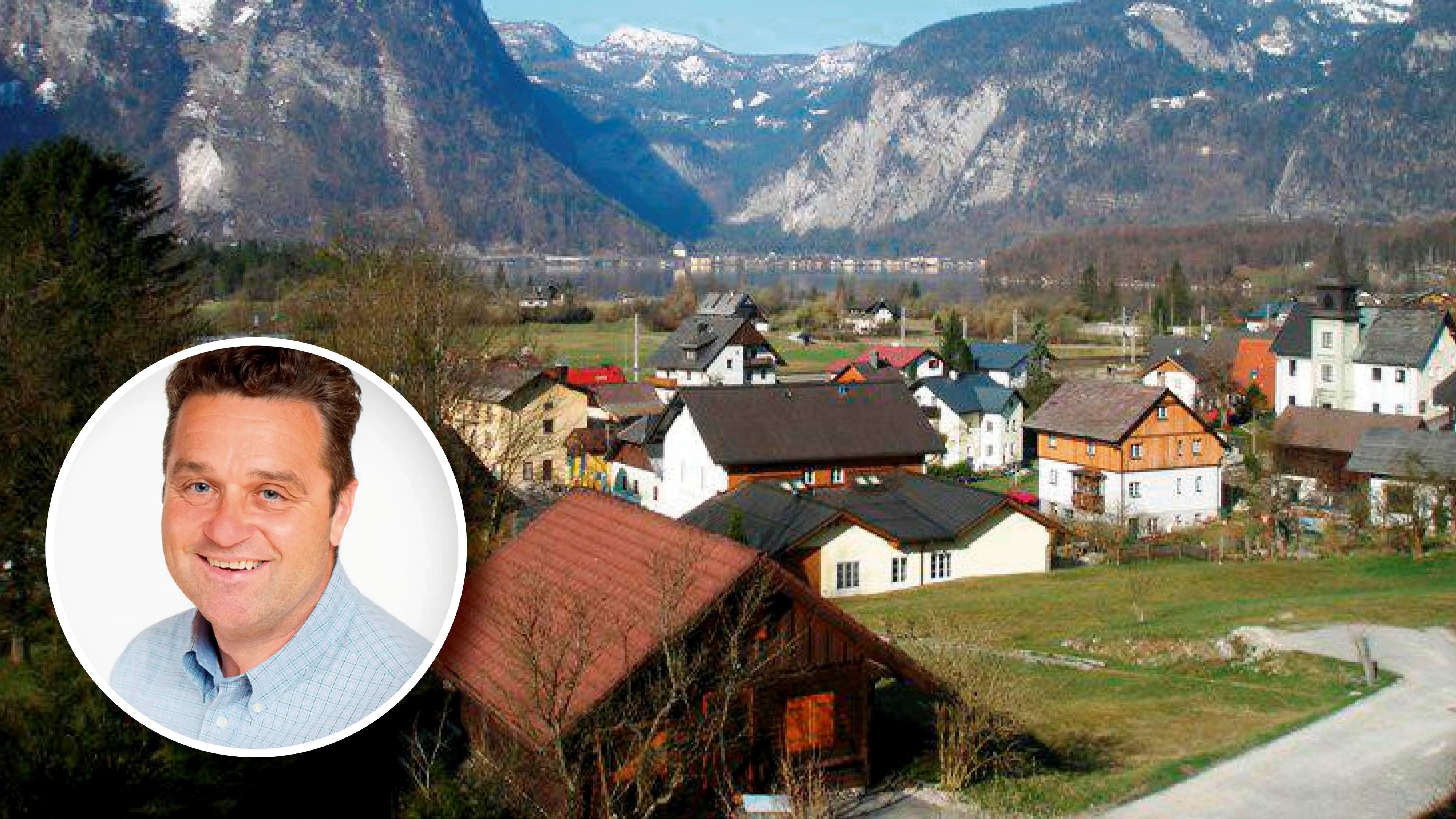 Hat gut lachen: Egon Höll, roter Bürgermeister von Obertraun (Bez. Gmunden).