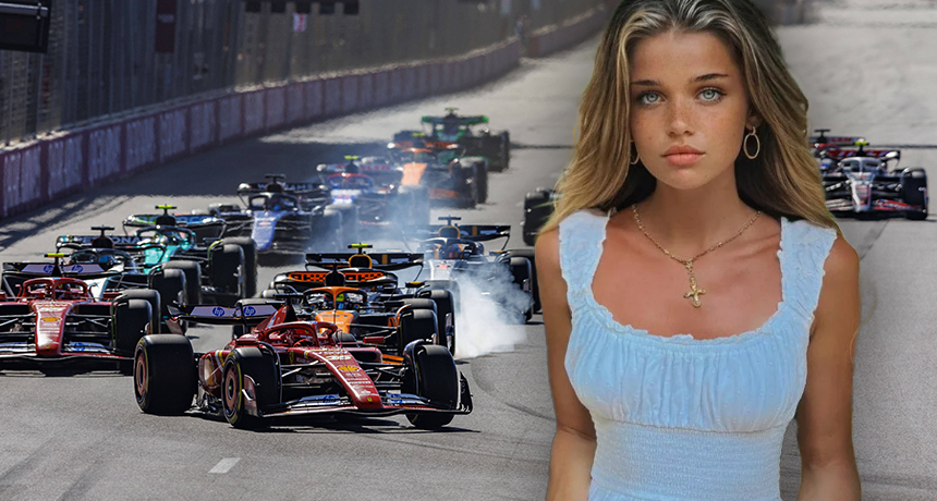 Estelle Ogilvy verdreht den F1-Stars die Köpfe.