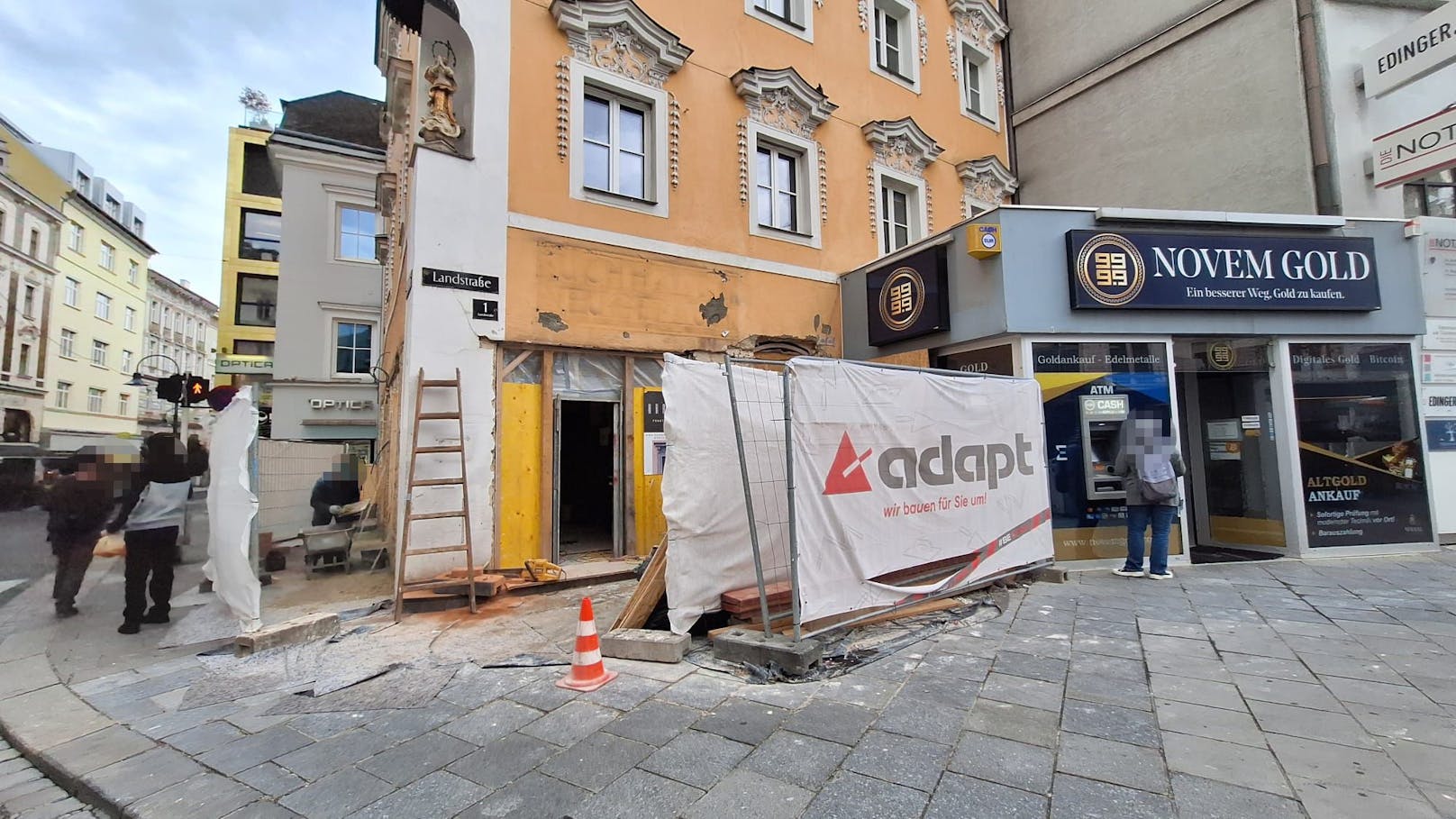 In diesem Gebäude am Linzer Taubenmarkt soll die neue Zimtwirbel-Filiale entstehen.