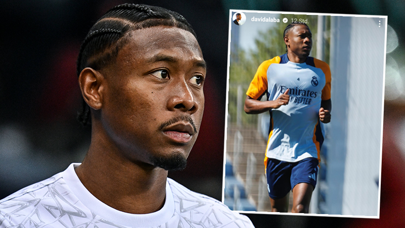 David Alaba ist zurück im Lauftraining