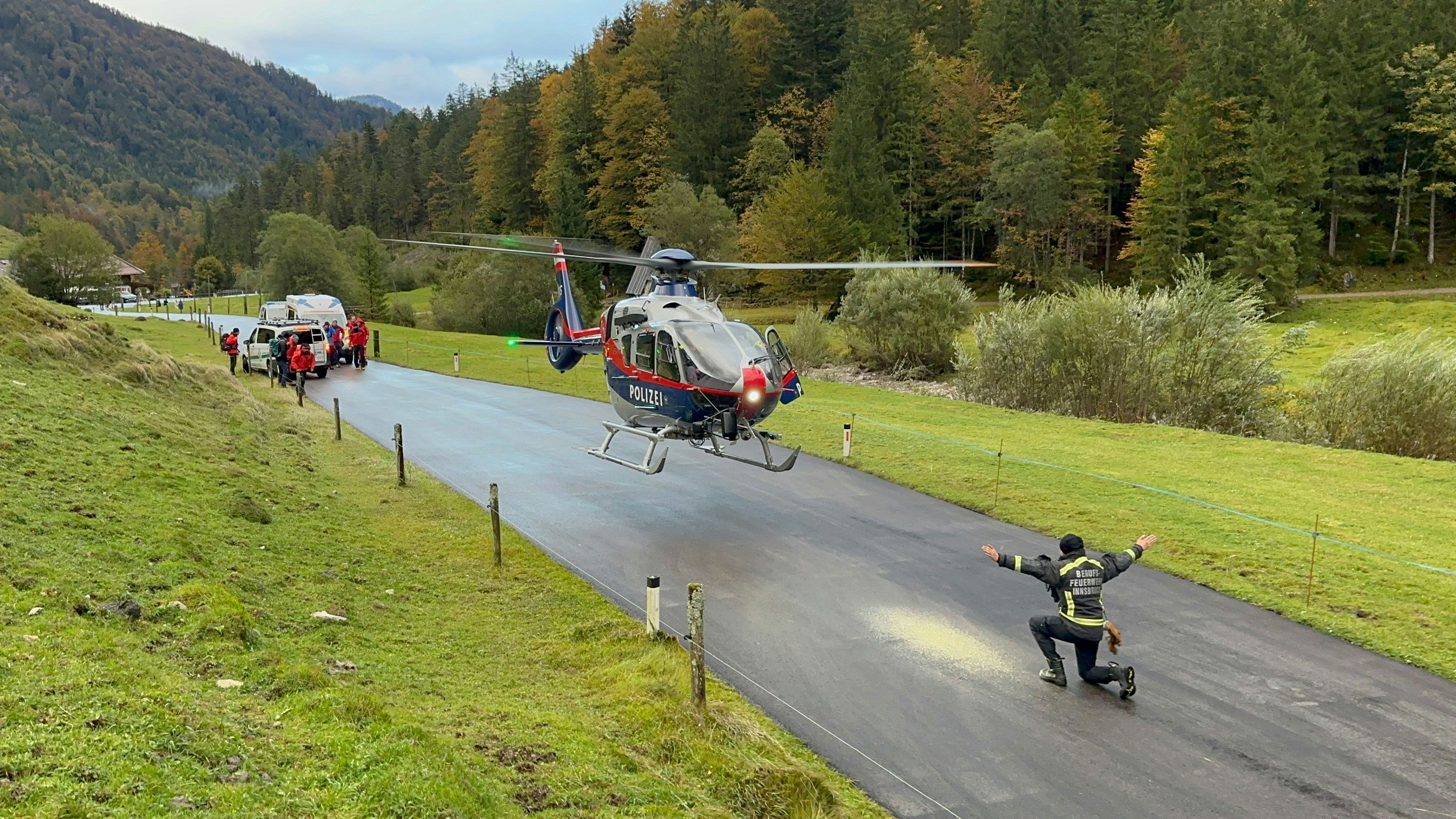 Bergung vermisster Alpinisten vom Predigtstuhl.