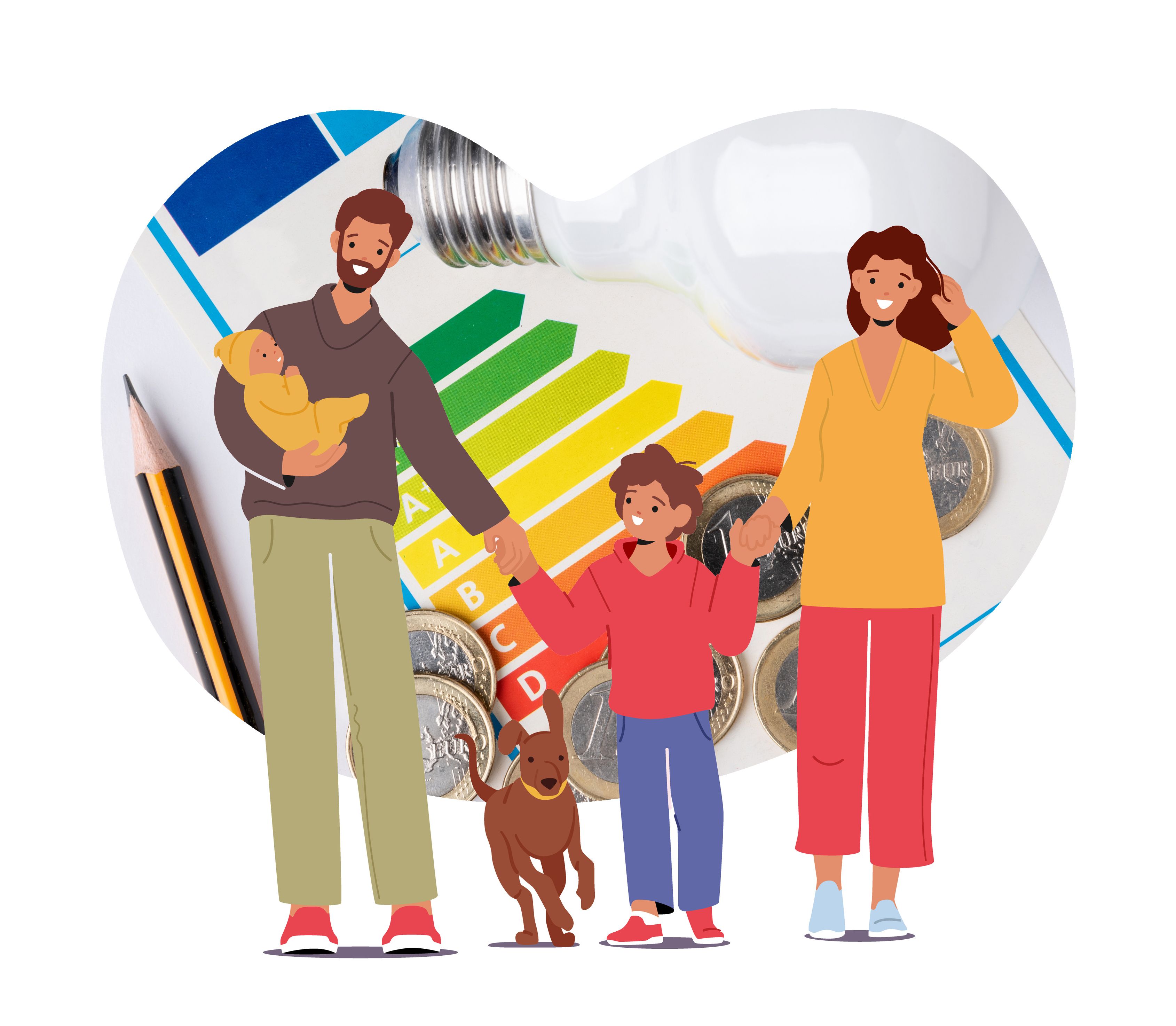 Nicht lustig: Ab 2025 muss eine Durchschnittsfamilie für Strom 760 Euro zusätzlich stemmen.