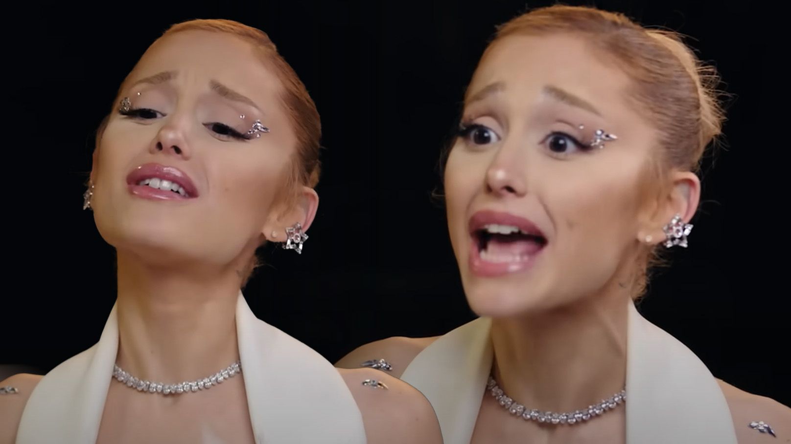 Ariana Grande macht einen Lügendetektortest.