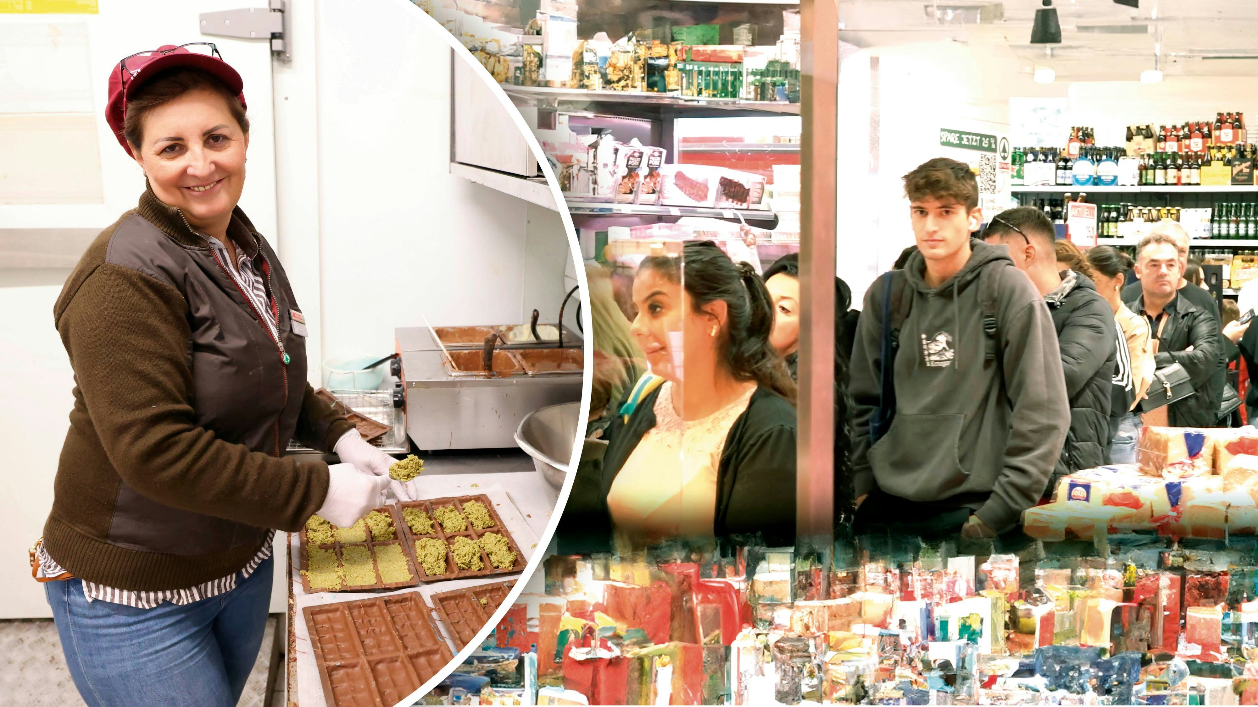 Die Erfinderin der Spar Dubai Schokolade Dragia S.