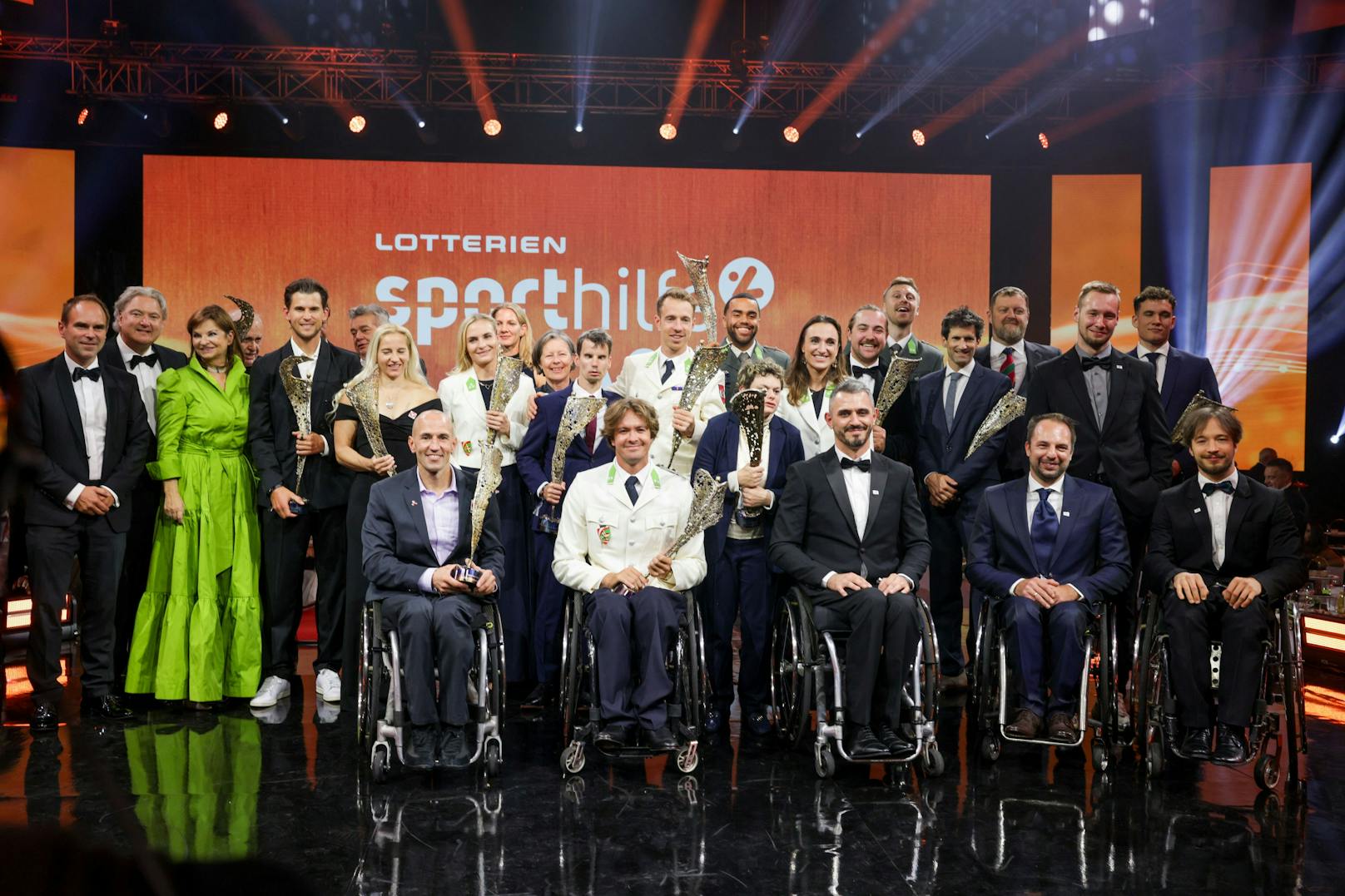 Alle Gewinner und Gewinnerinnen der Sporthilfe-Gala in der Wiener Stadthalle. 