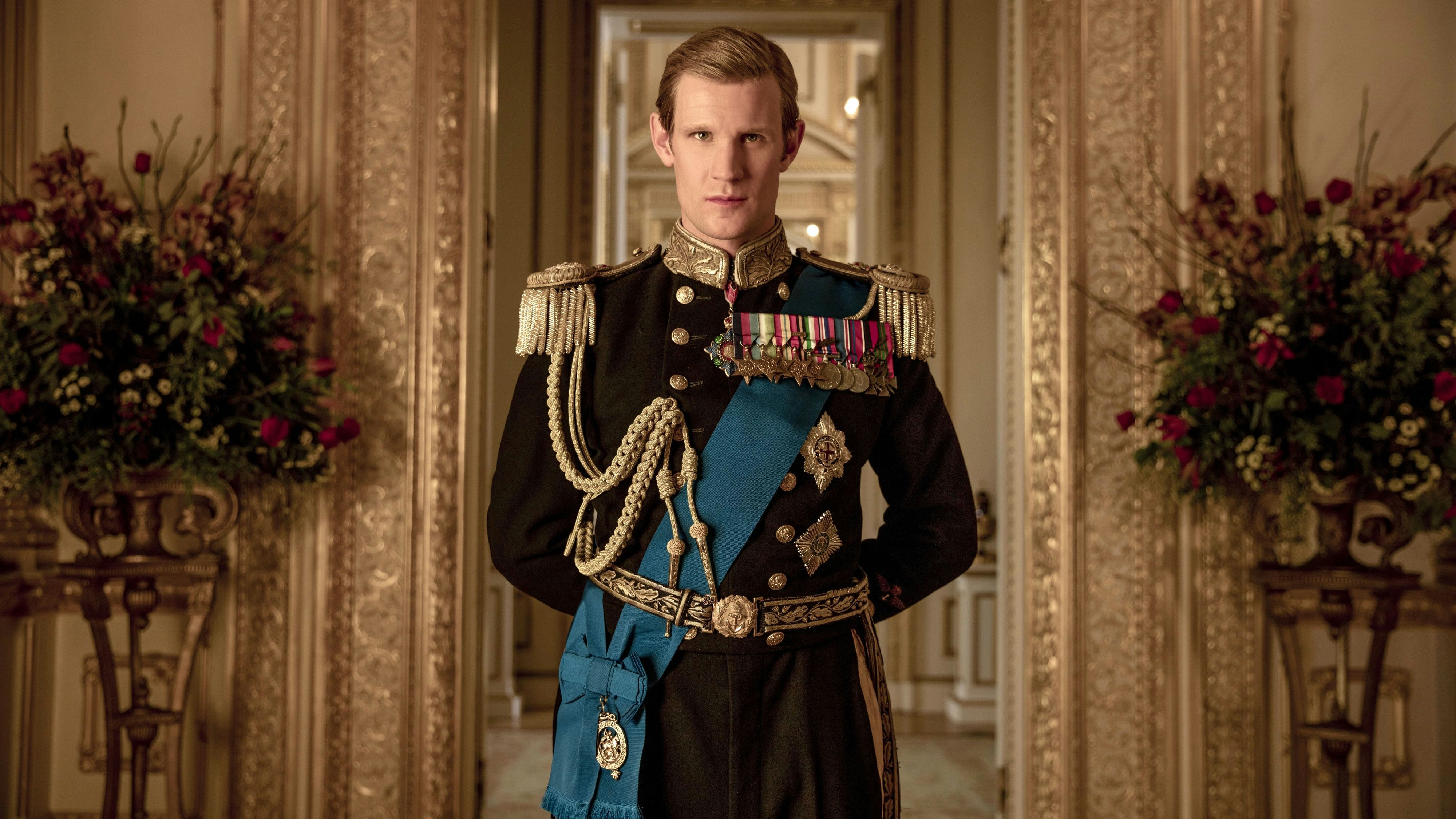 So sah Matt Smith noch als Prinz Philip in "The Crown" aus.