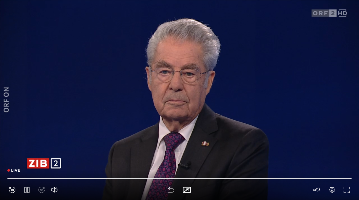 Alexander Van der Bellens Vorgänger Heinz Fischer in der ORF-