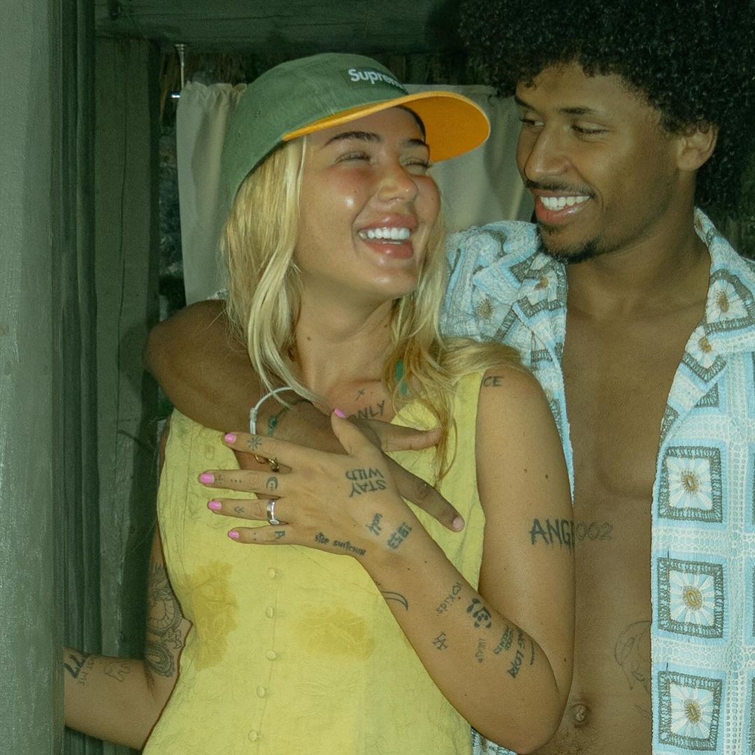 Bei Loredana und BVB-Fußballer Karim Adeyemi scheint alles zu stimmen.