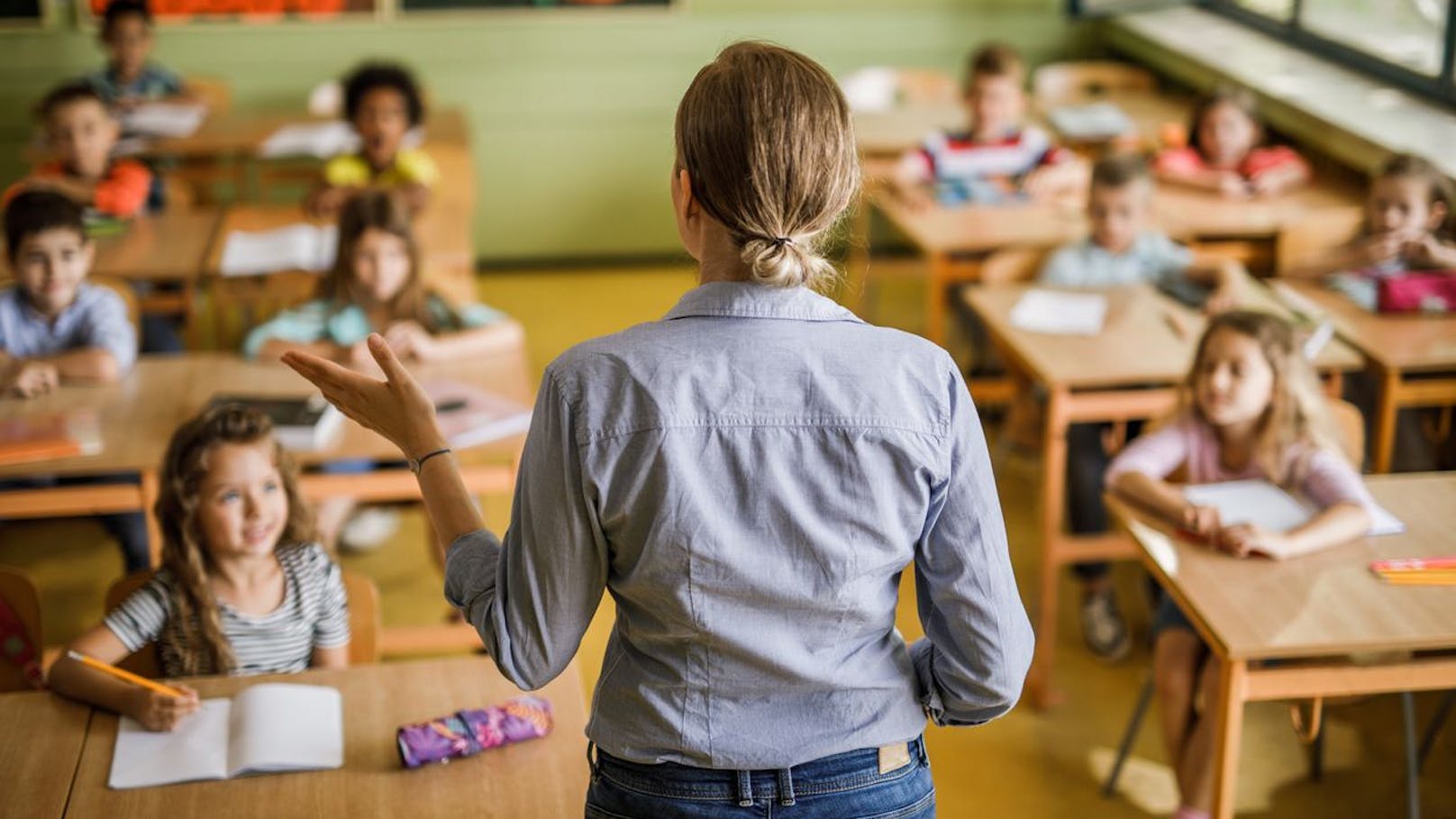 Hier kann nur einer von vier Taferlklasslern Deutsch