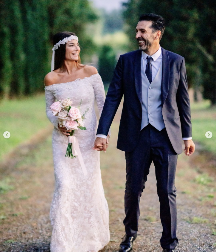 Gigi Buffon heiratete seine Verlobte Ilaria.