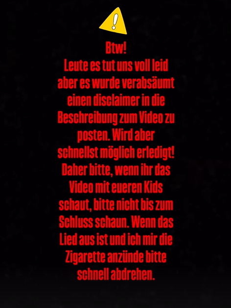 Lucas Fendrich warnt vor seinem eigenen Video.