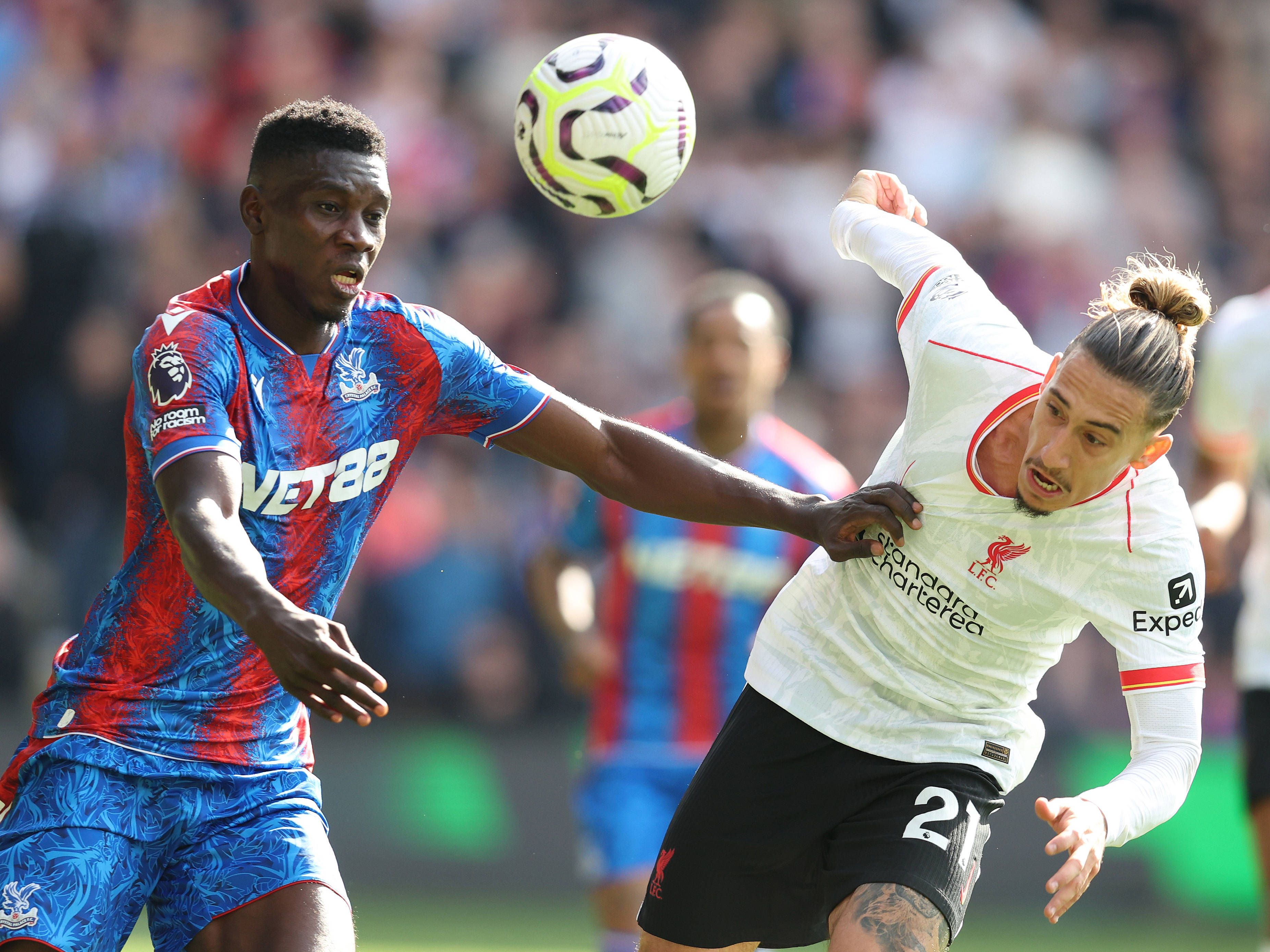 Crystal Palace mit Coach Oliver Glasner gegen Liverpool. 