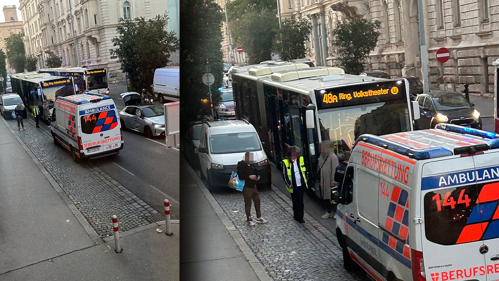 Vollbremsung von Bus – dann muss Wienerin ins Spital