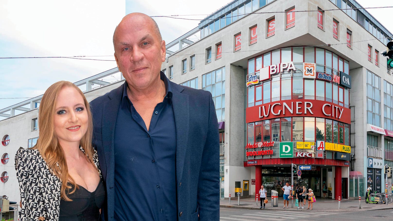 Lugner City-Geschäftsführung: Jacqueline Lugner und Gerald Friede.