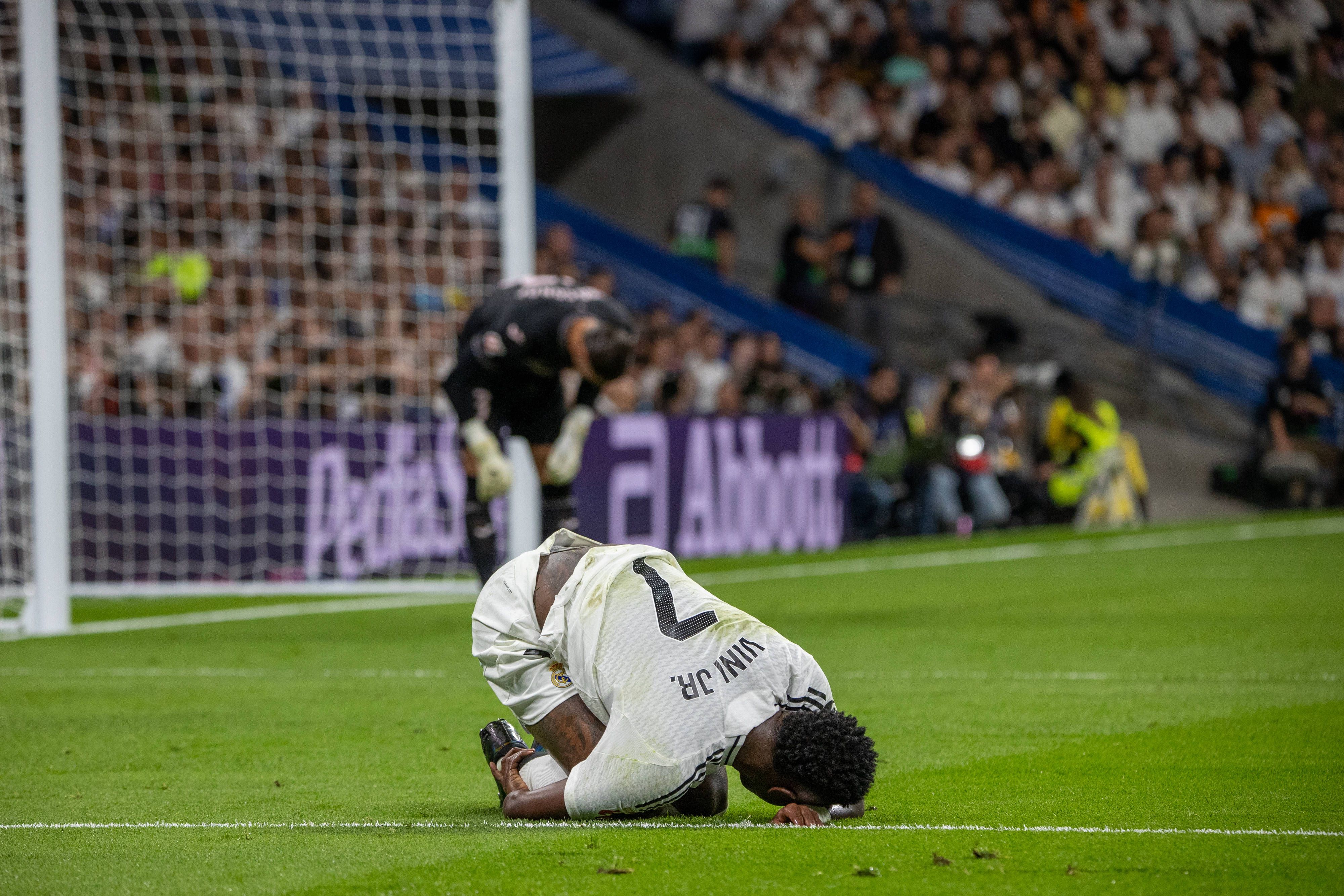 Vinicius Jr. verletzte sich beim 2:0 gegen Villarreal.