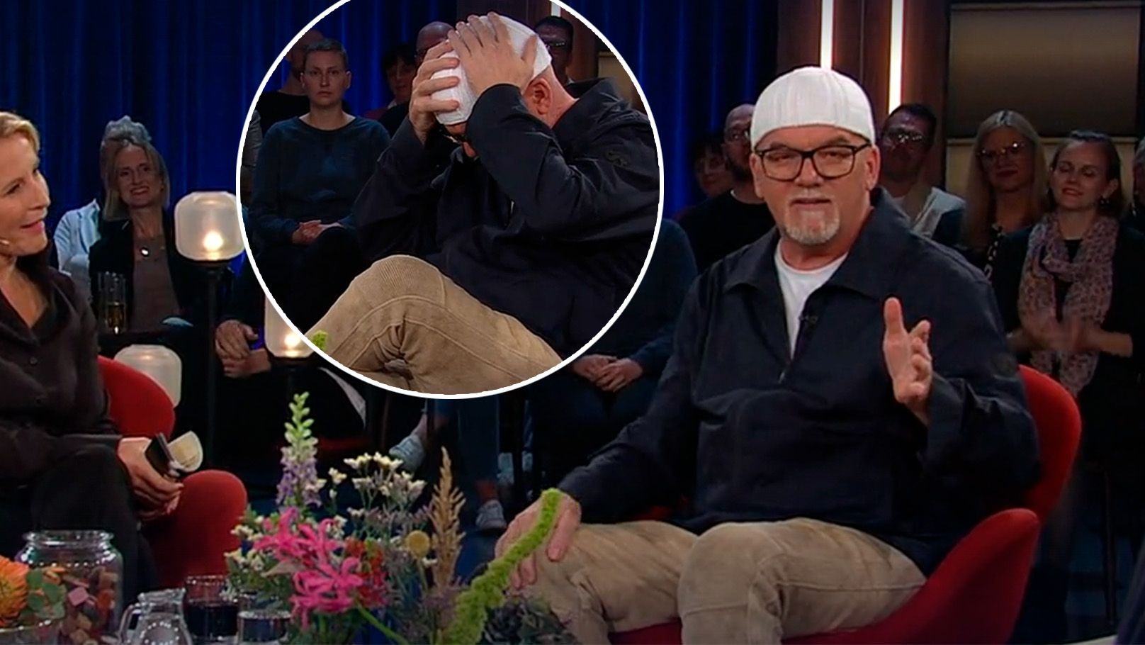 DJ Ötzi ringt um Worte beim Kölner Treff.