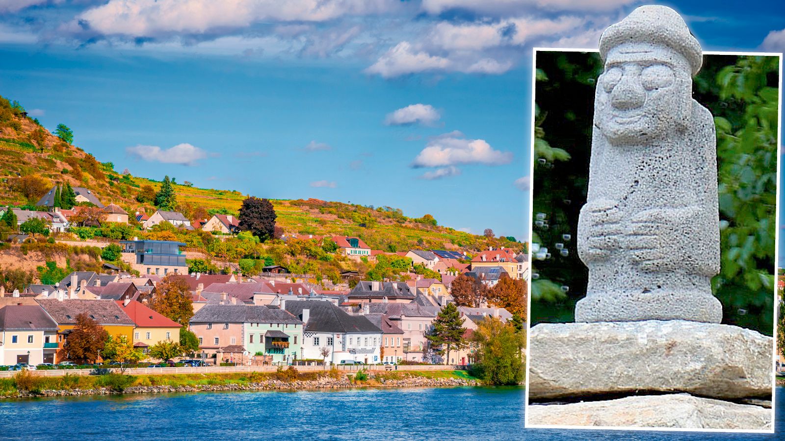 Im malerischen Krems wurde die Stein-Statue 