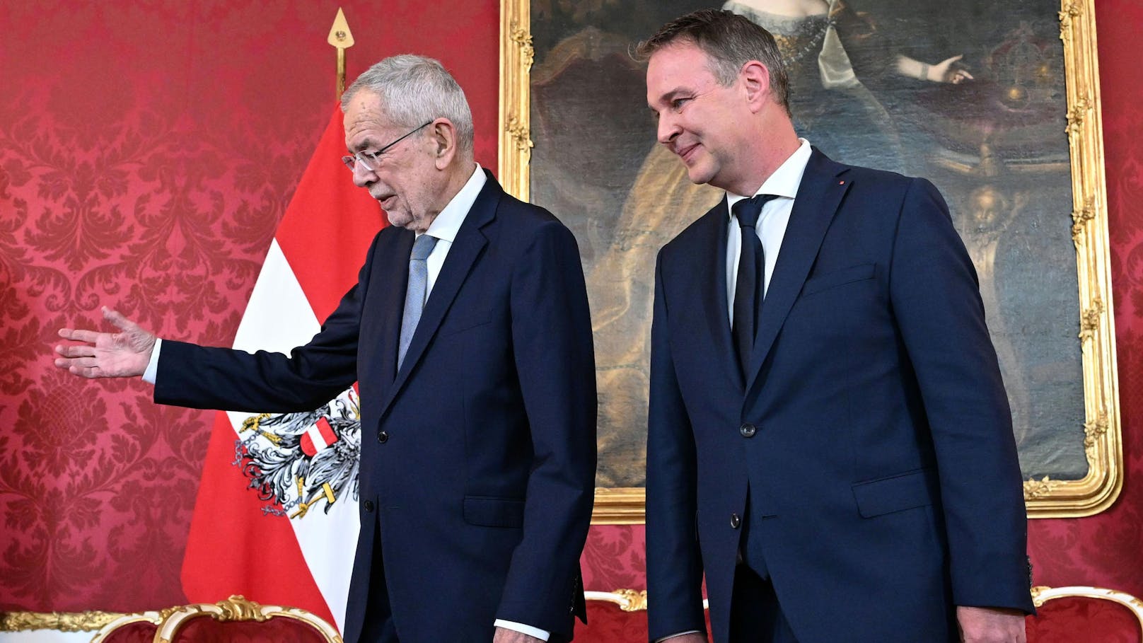 Am 7. Oktober traf Andreas Babler Präsident Alexander Van der Bellen in der Hofburg, um über künftige Regierungskonstellationen zu sprechen.