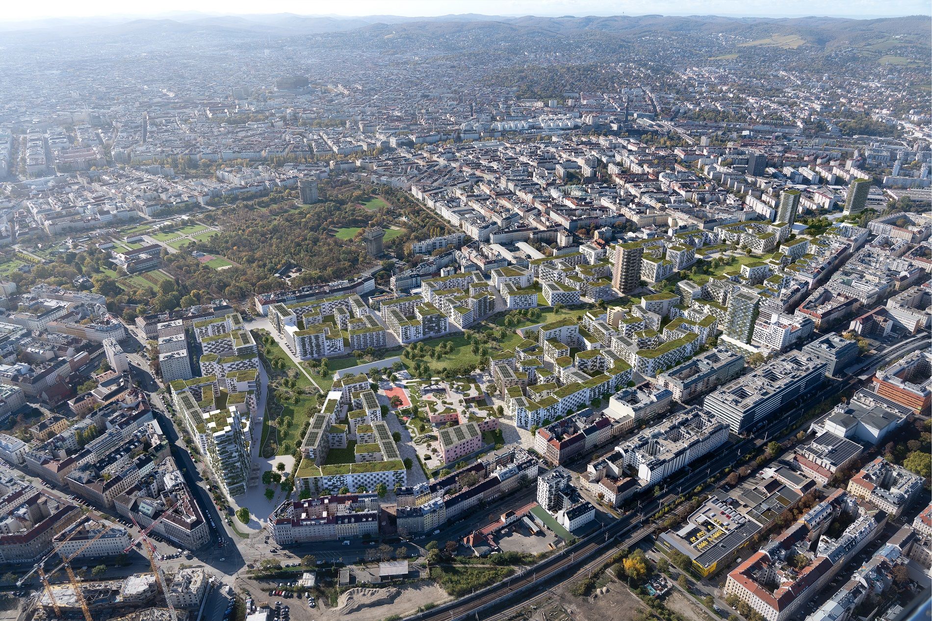 Der ehemalige Nordwestbahnhof ist das letzte große innerstädtische Stadtentwicklungsgebiet in Wien. Auf dem 44 Hektar großen ehemaligen Bahnareal entwickeln die ÖBB gemeinsam mit der Stadt Wien ein modernes, grünes Stadtquartier.