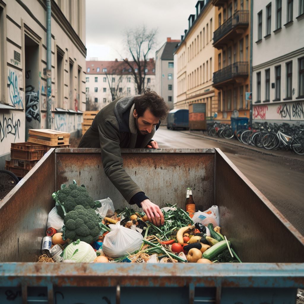 Ein notleidender Mann beim 