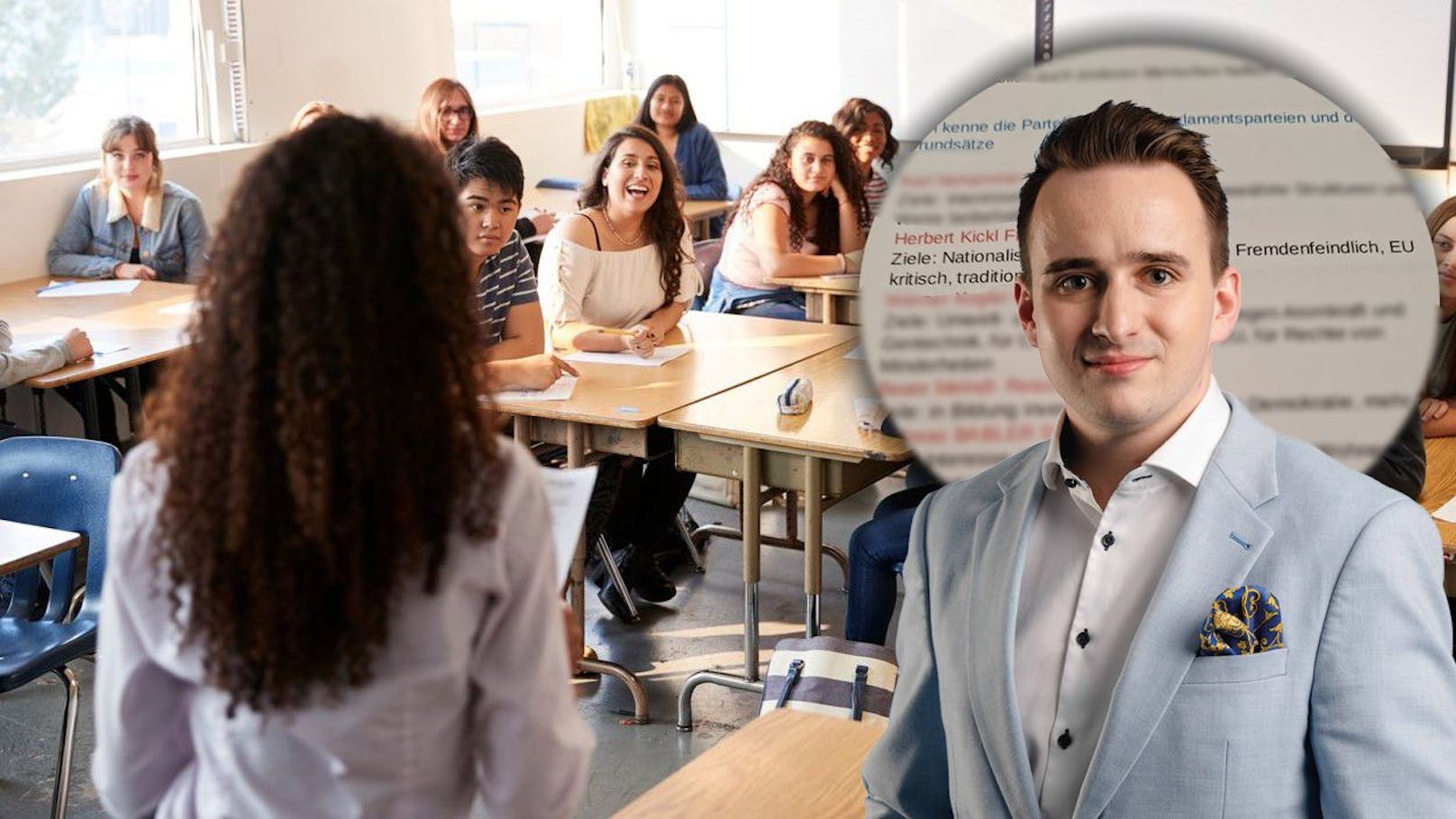 Aufreger in Schule! Anti-FPÖ-Unterlagen empören Blaue