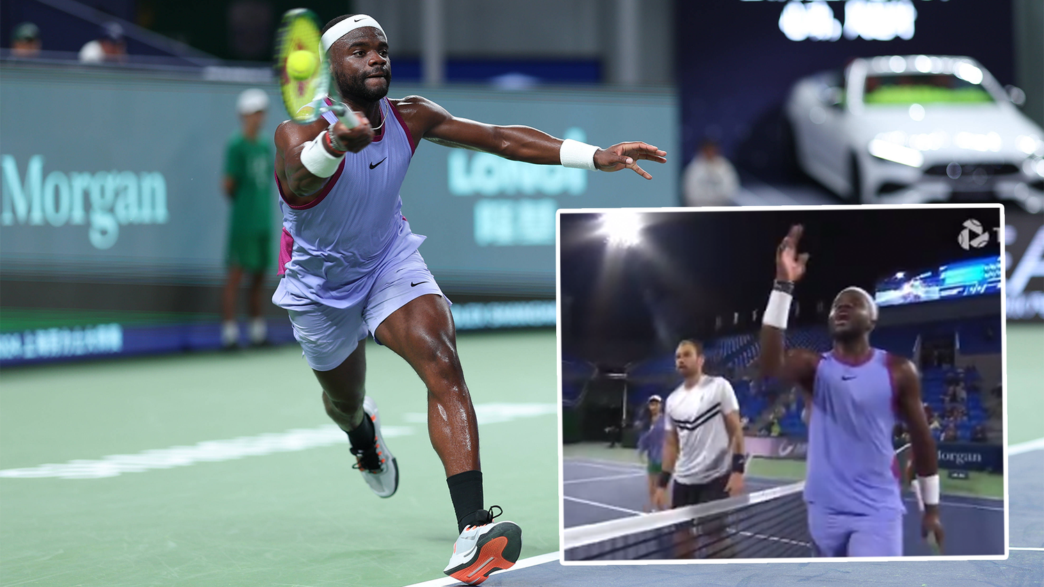 Frances Tiafoe beschimpfte nach seinem Ausscheiden den Schiedsrichter.