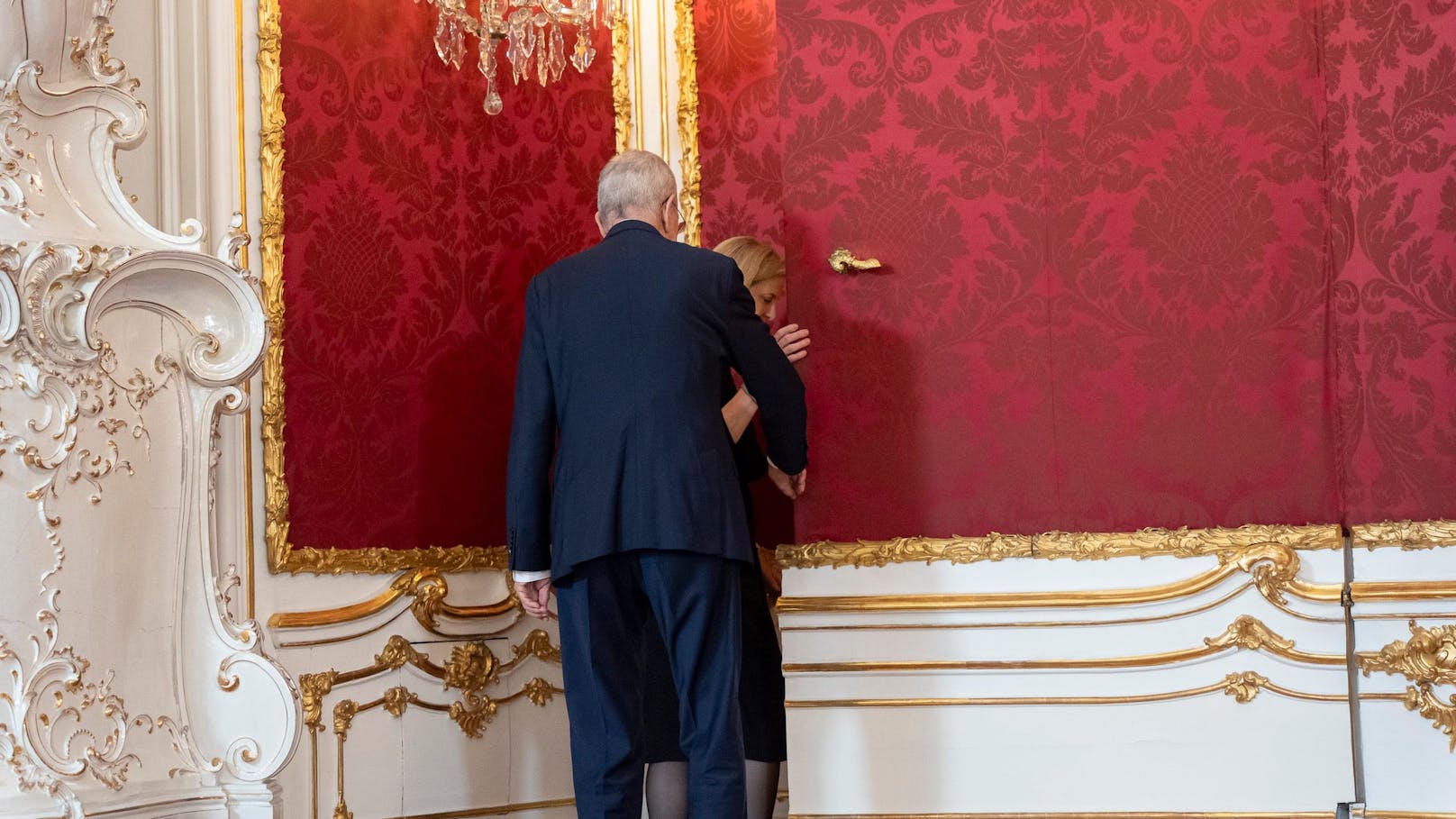 NEOS-Chefin Beate Meinl-Reisinger zu Gast bei Bundespräsident Alexander Van der Bellen.