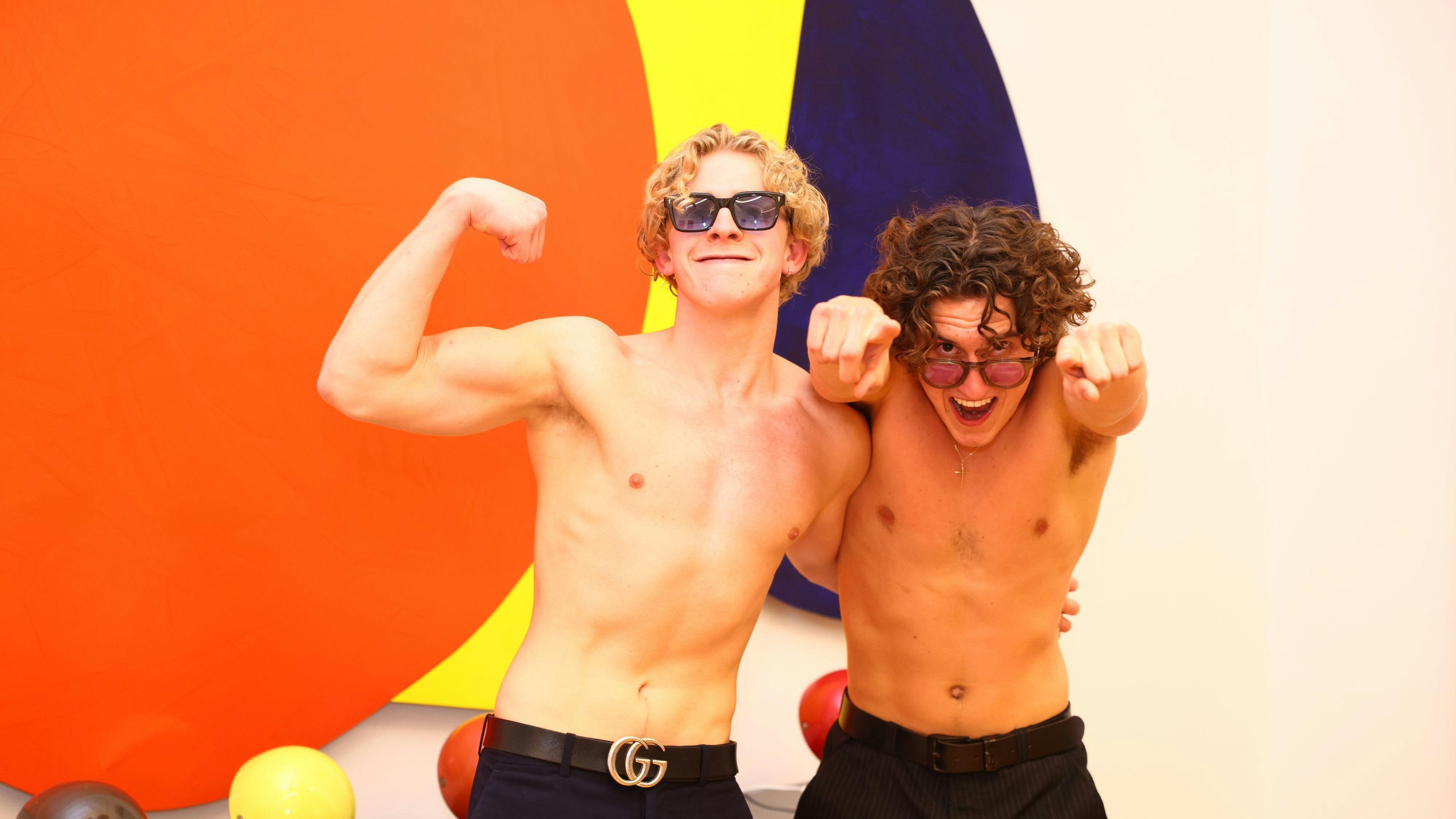 Schmalzlocken Stefan Riha und Elias König gaben ihr letztes Hemd