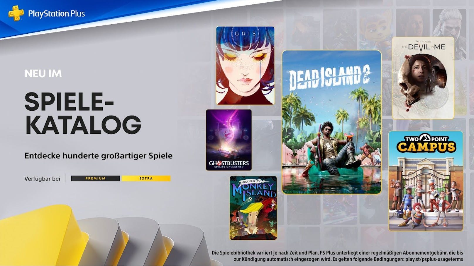 PlayStation Plus Extra- & Premium-Neuzugänge im Oktober.