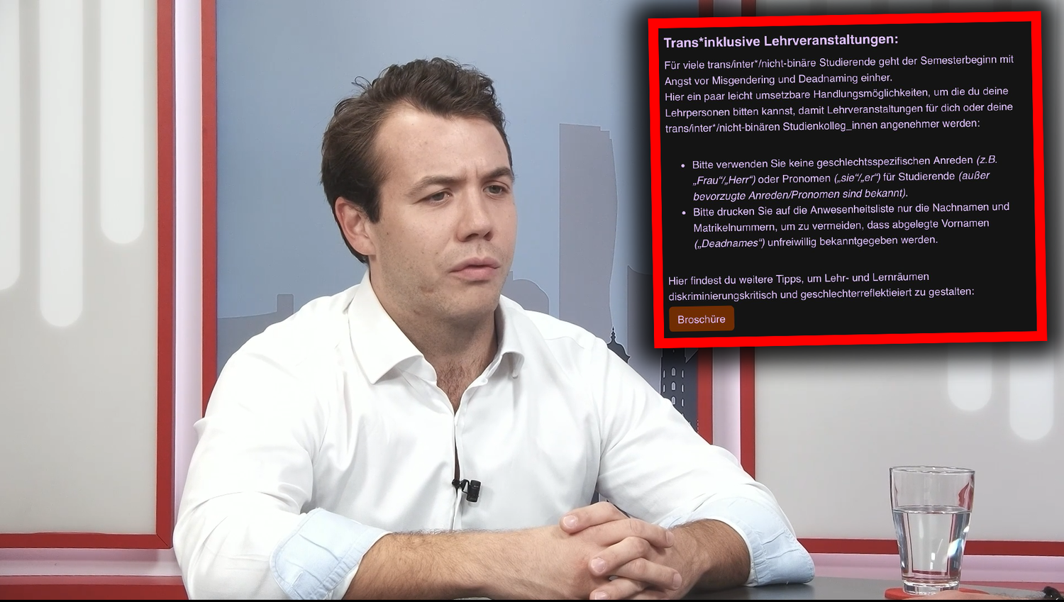 Maximilian Weinzierl (FPÖ) kritisiert den Newsletter der Hochschülerschaft harsch.