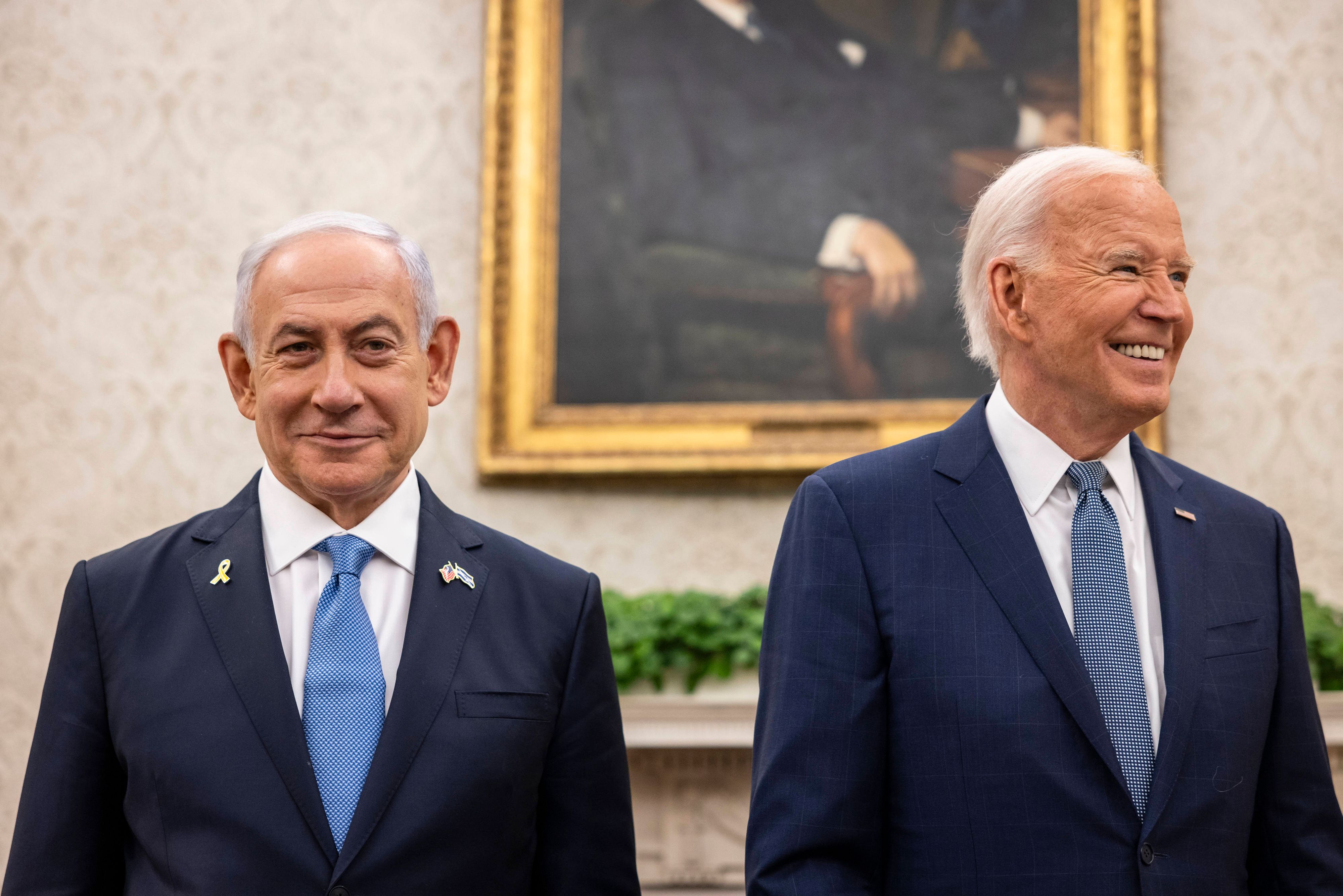 Benjamin Netanjahu und Joe Biden im Juli 2024. Hinter verschlossenen Türen soll der US-Präsident ihn 