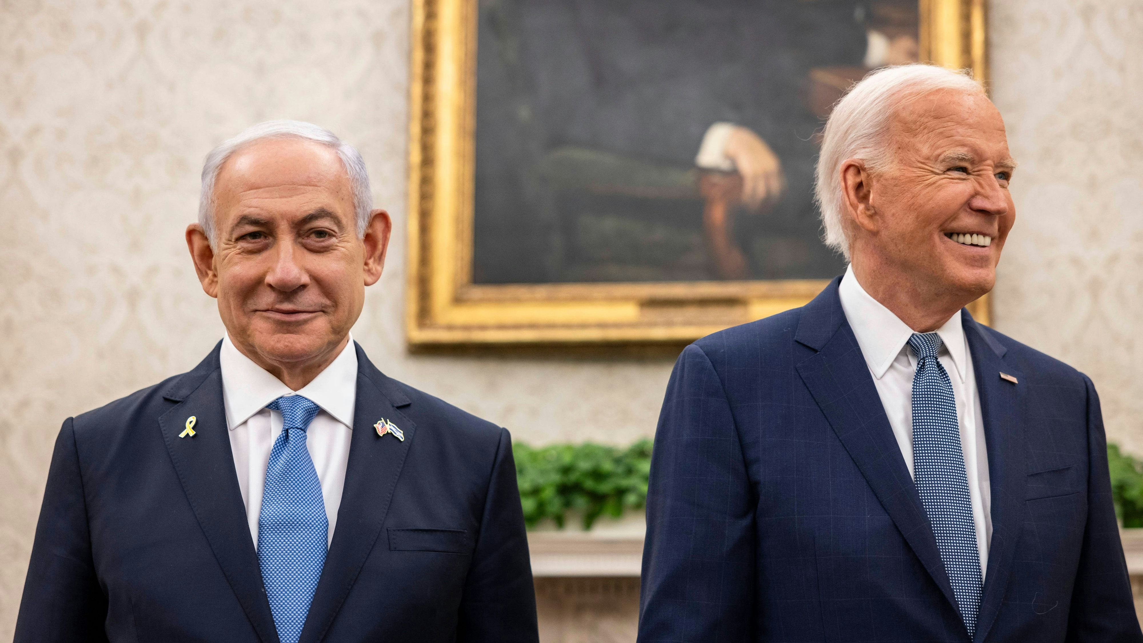 Benjamin Netanjahu und Joe Biden im Juli 2024. Hinter verschlossenen Türen soll der US-Präsident ihn "Son of a b****" genannt haben.