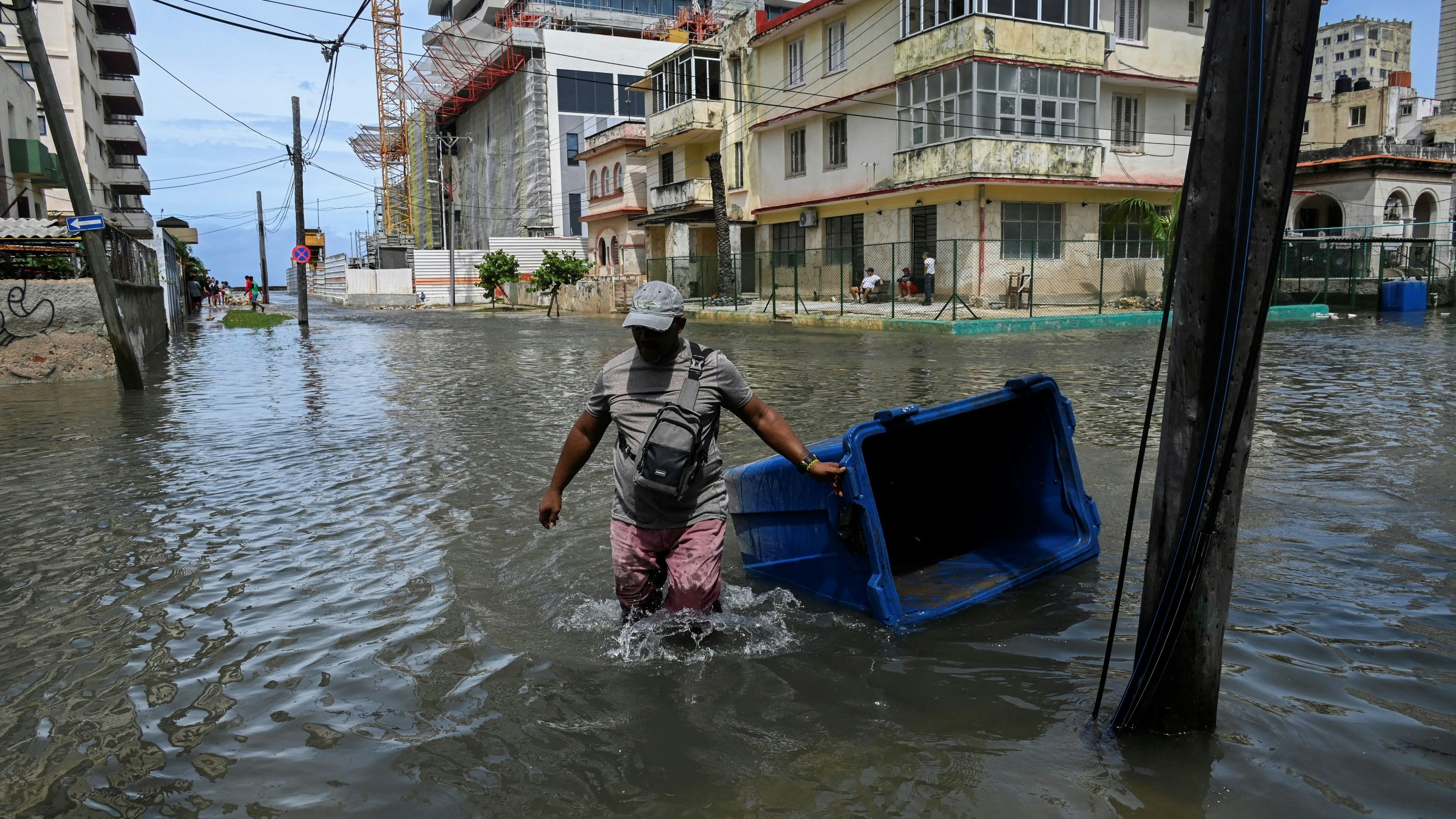 Hurrikan Milton sorgte am Donnerstag für massive Überschwemmungen.