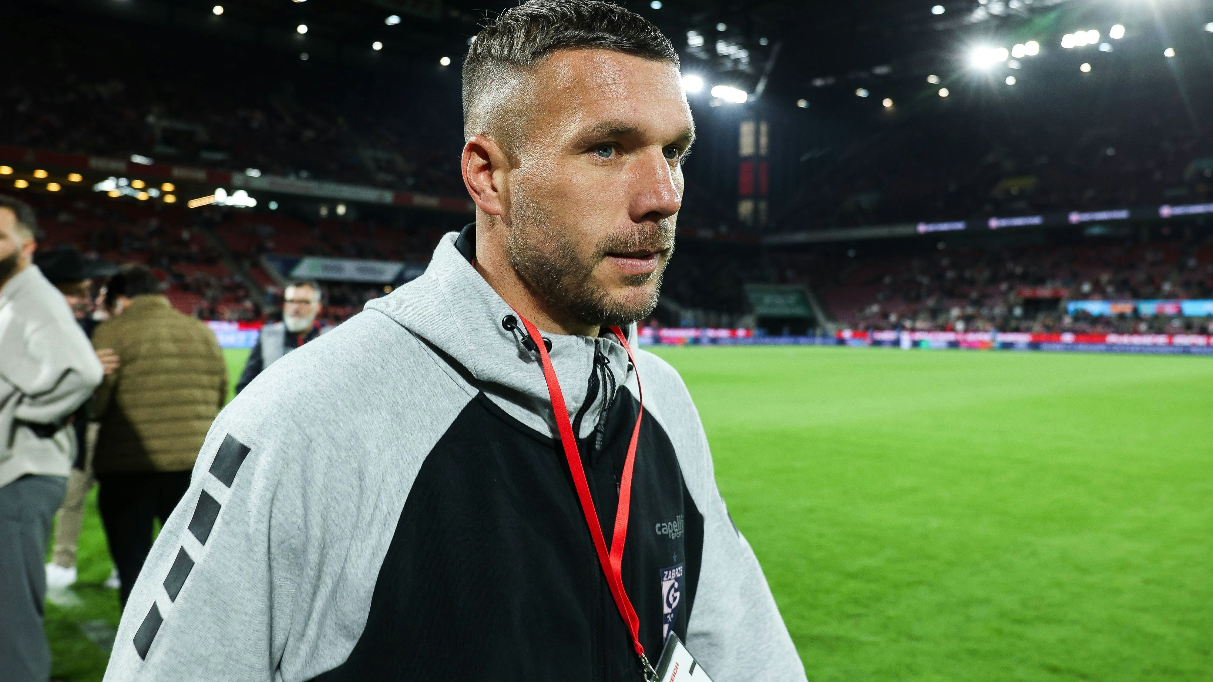 Deutschlands Fußball-Legende Lukas Podolski in Köln. 