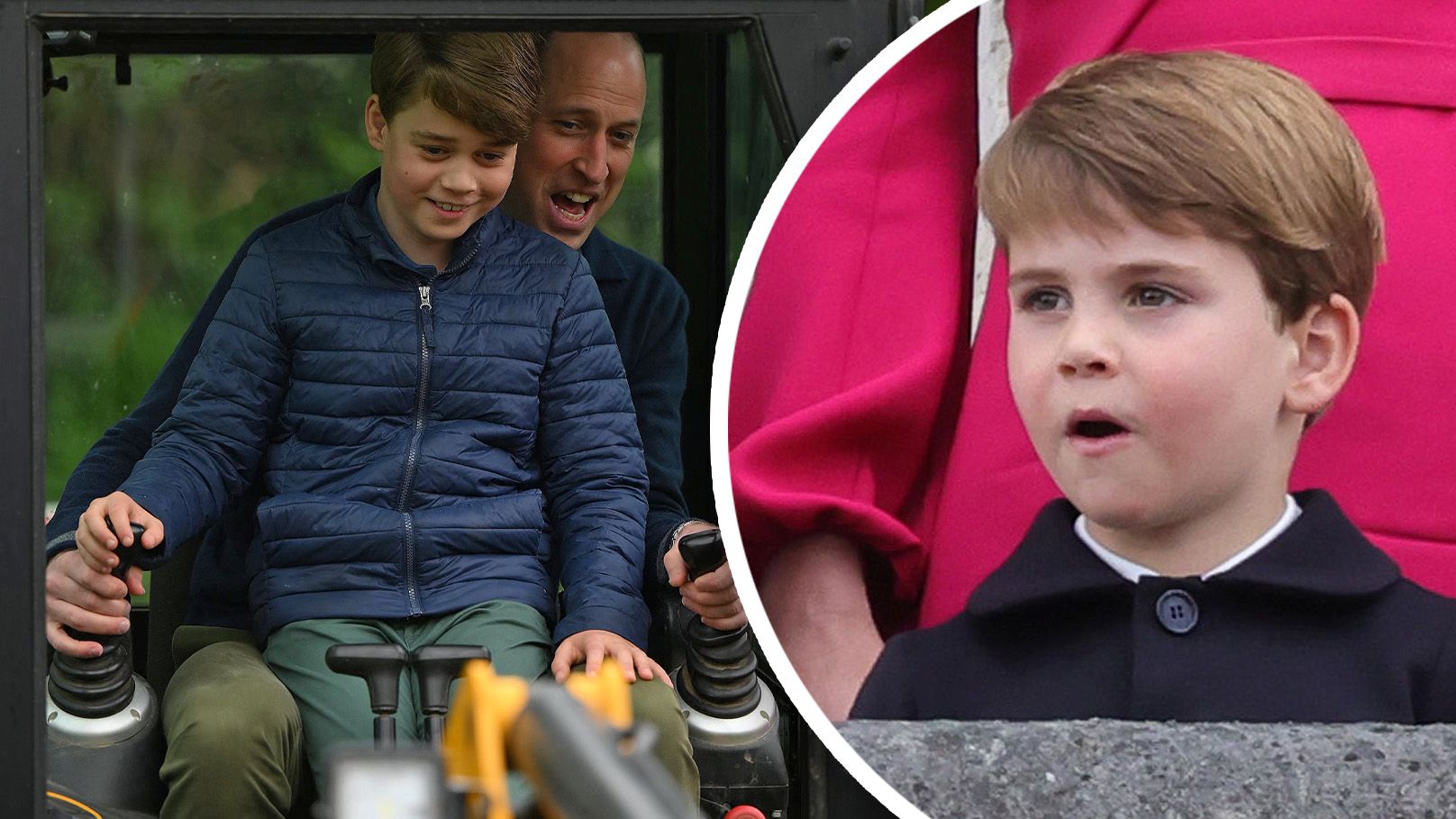 Prinz Louis eifert seinem Bruder George nach.