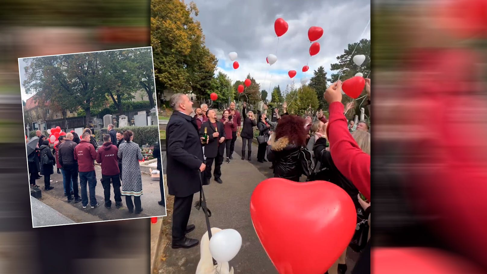 Ohne Simone! Lugner-Familie feiert am Friedhof