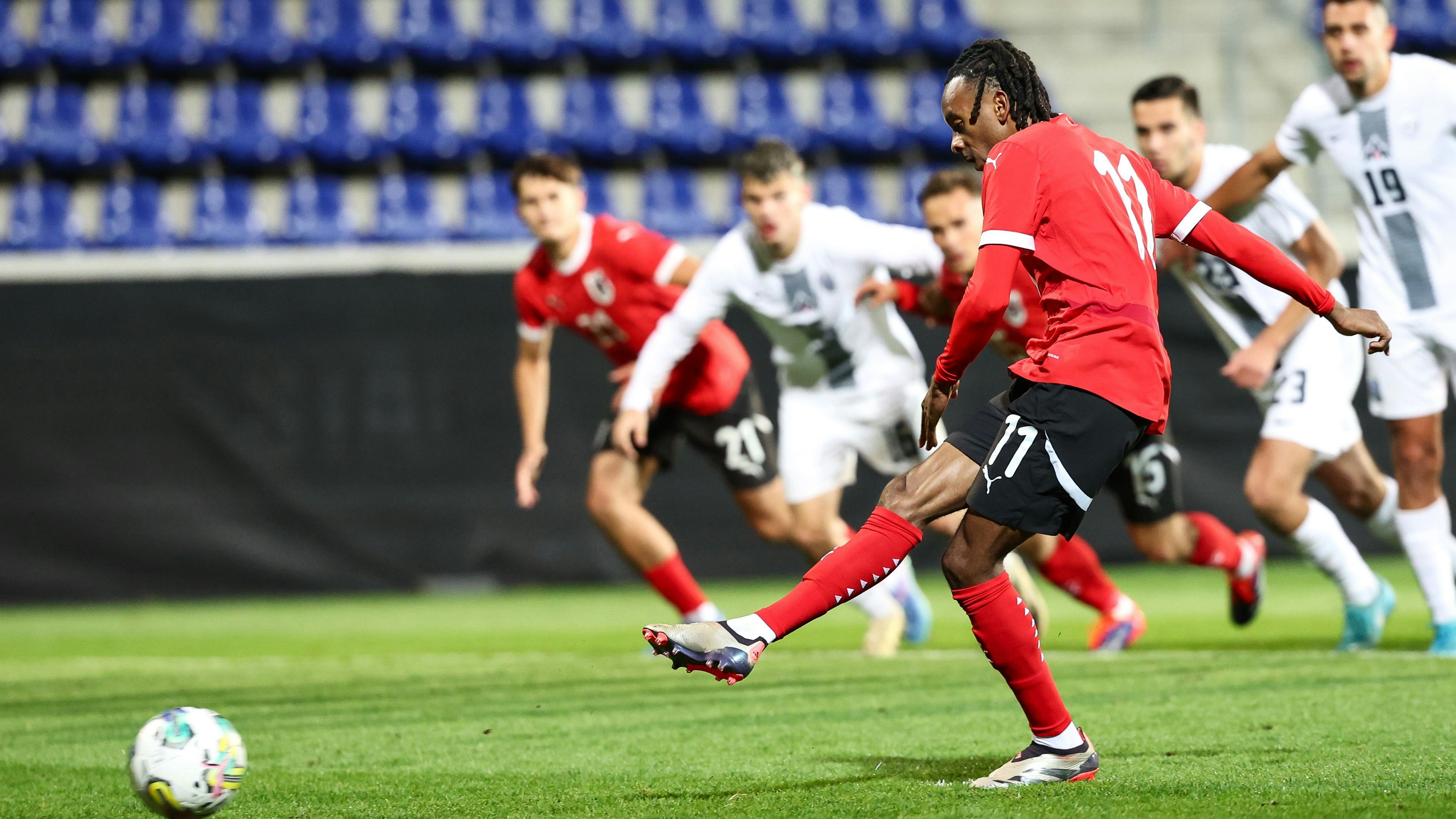 Österreichs Torschütze Thierno Ballo. 