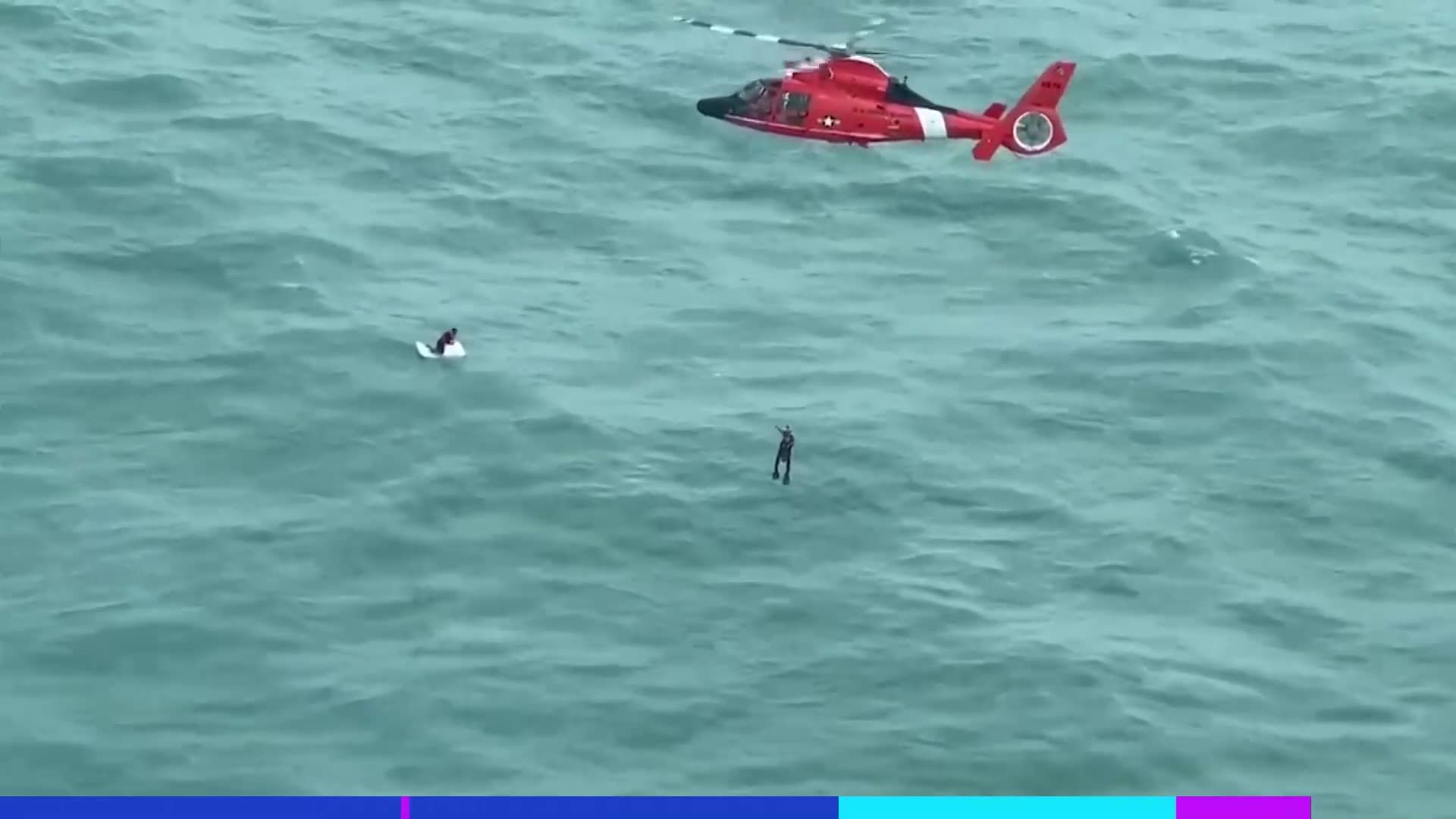 Während des Hurrikan Milton war ein Mann im Golf von Mexiko mit einem Fischerboot unterwegs. Er fiel vom Boot und klammerte sich an einer Kühlbox fest. Die Küstenwache rettete den Mann rund 50 Kilometer vor der Küste Floridas.