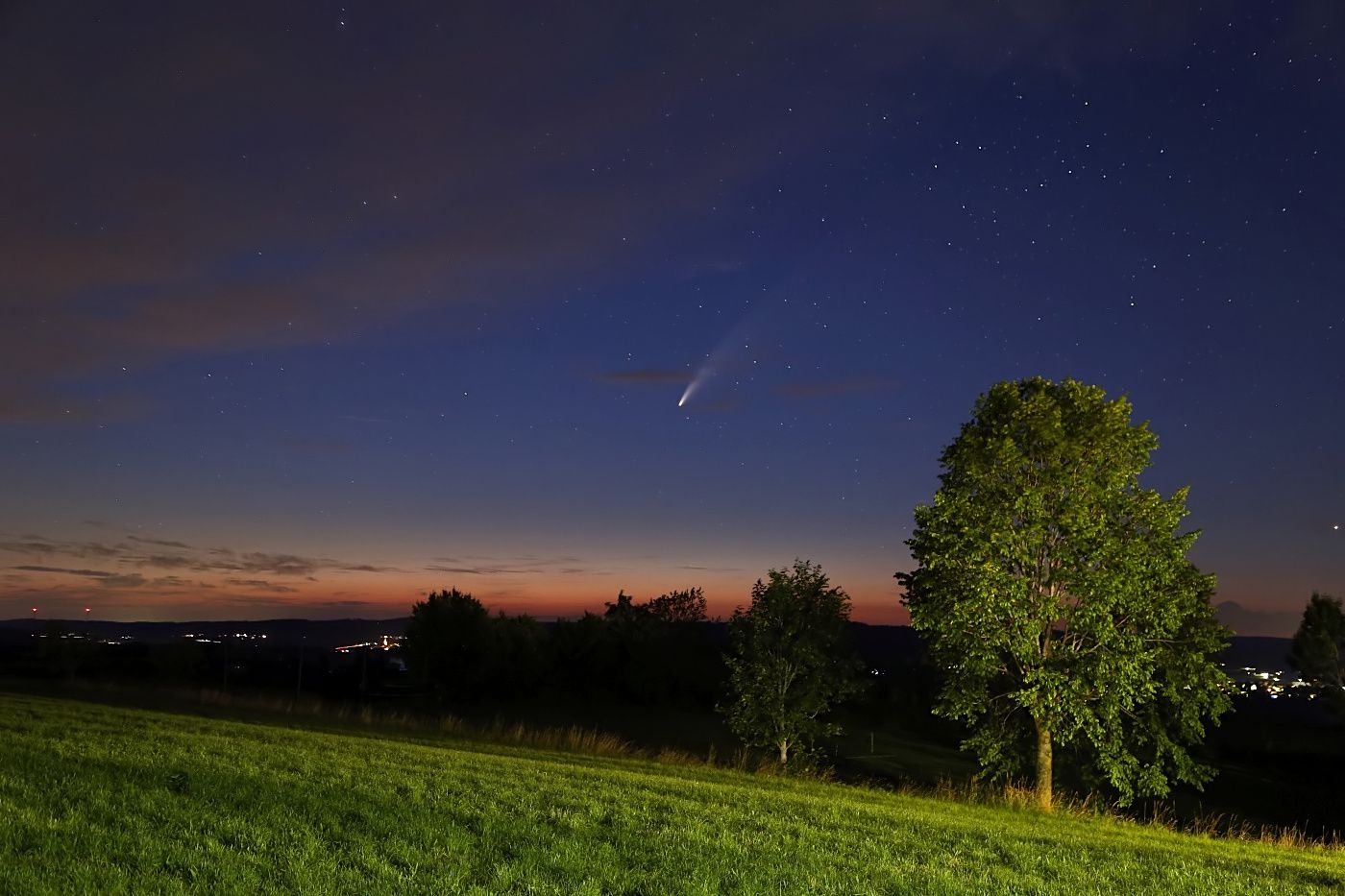Komet Neowise über Weißenkirchen (14.07.2020).