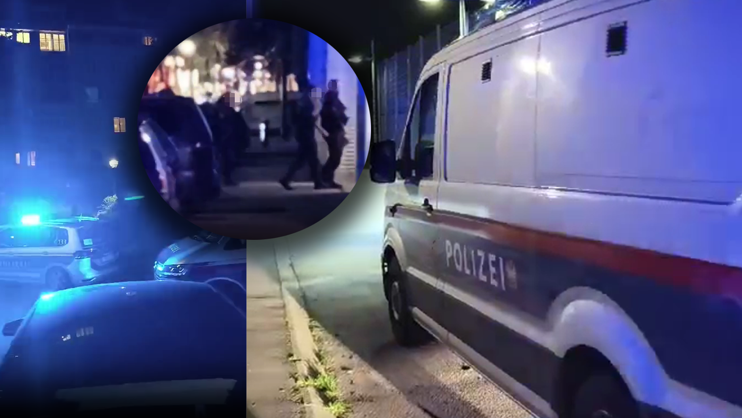 Polizeigroßeinsatz in Penzing. Vater und Sohn festgenommen.