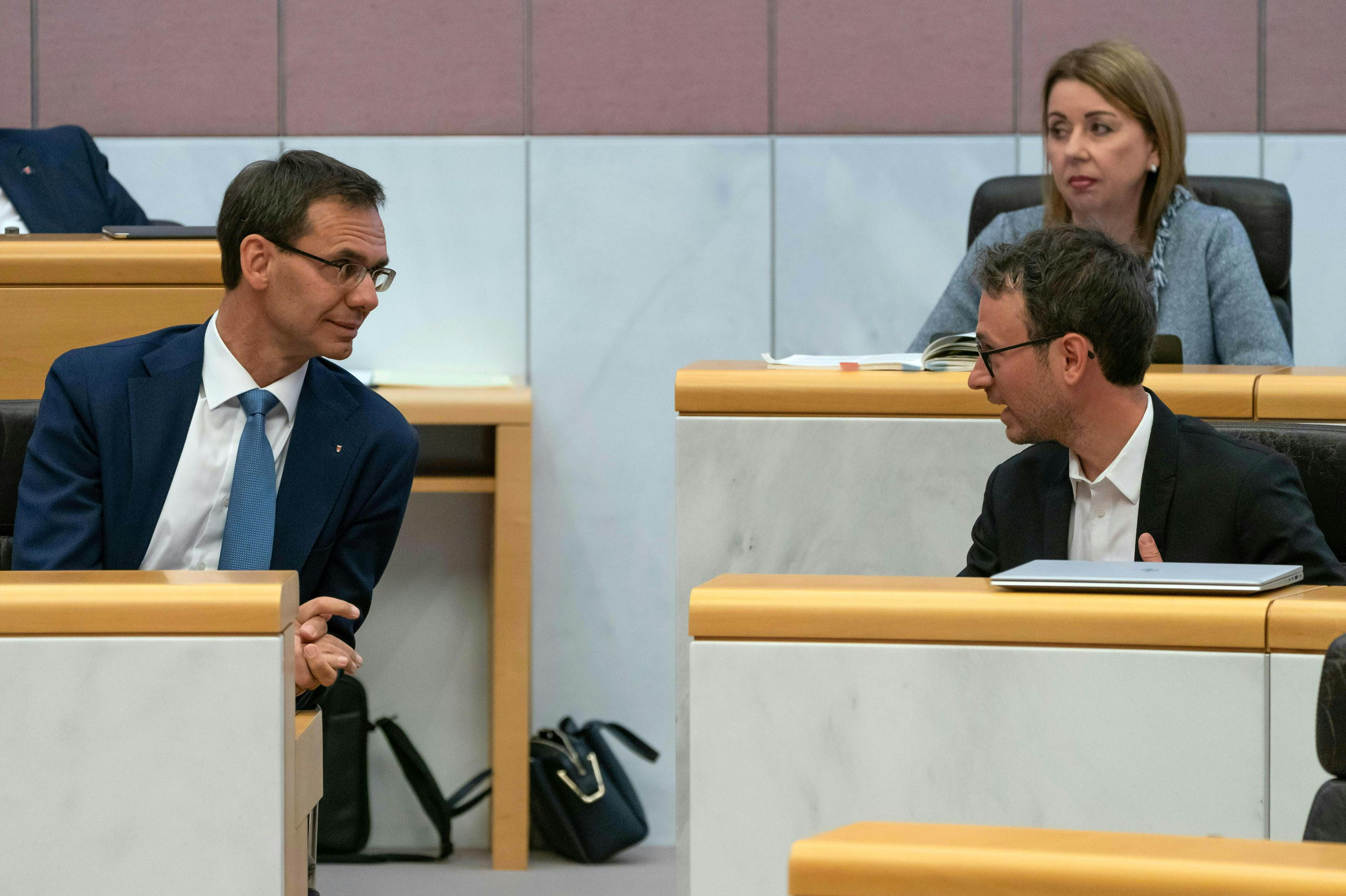 Koalitionspartner in Vorarlberg: Landeshauptmann Markus Wallner (ÖVP) und Daniel Zadra (Grüne).