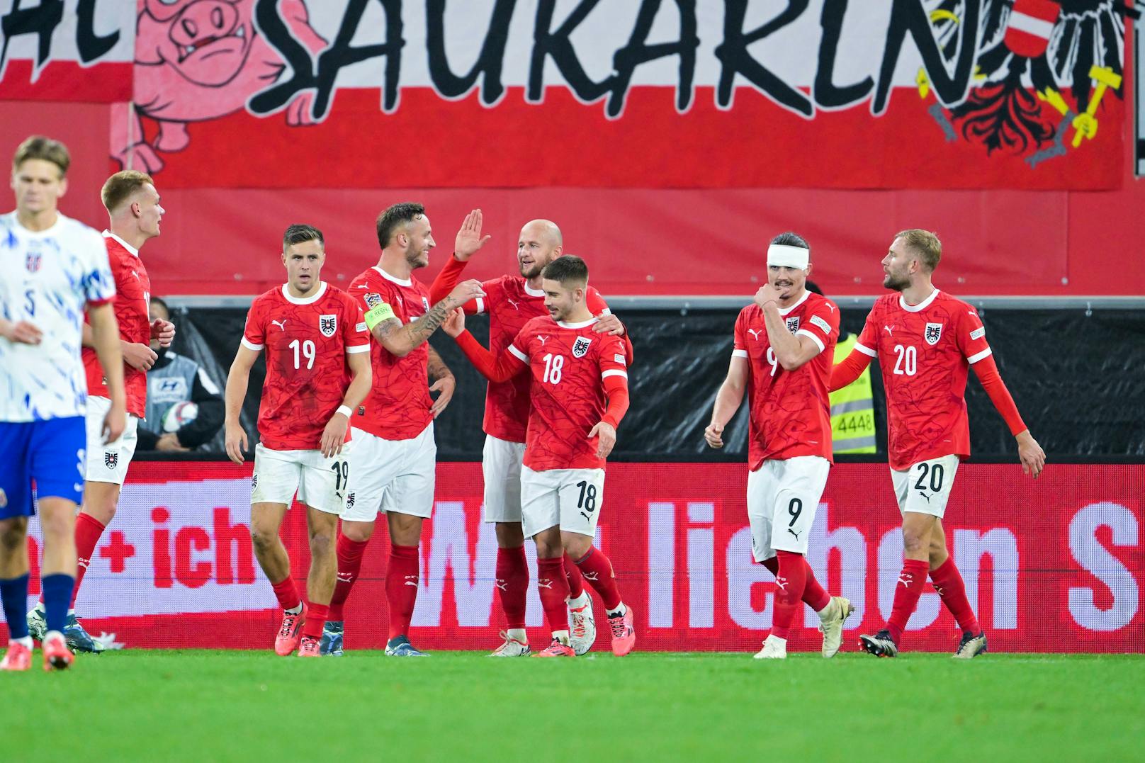 5:1-Gala! Österreich fertigt Norwegen in der Nations League ab. Das Schützenfest von Linz in Bildern.