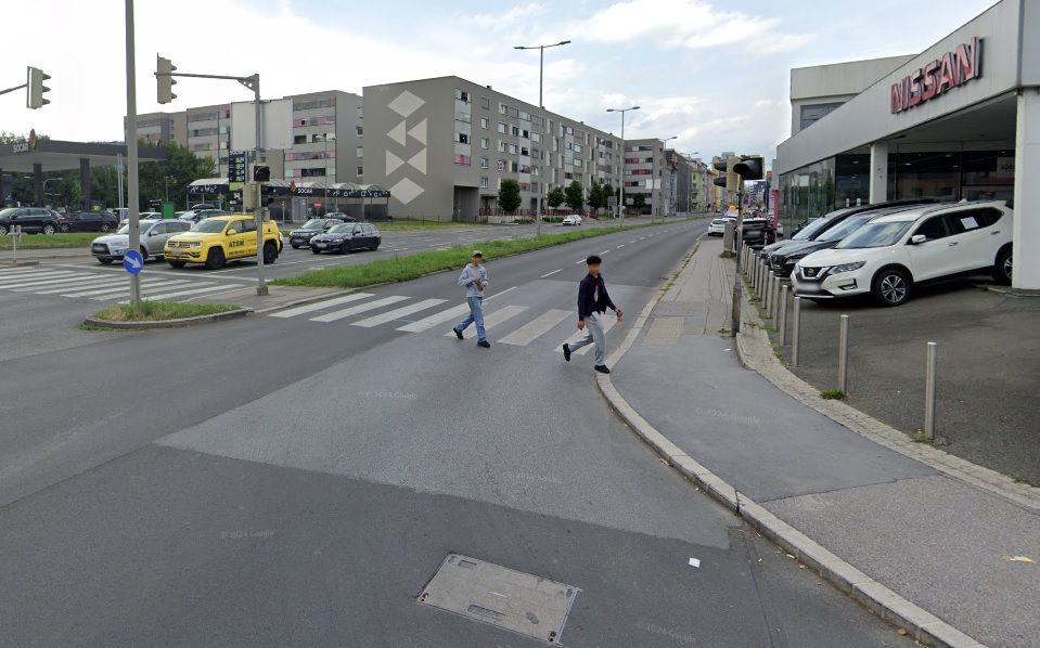 Der Unfall ereignete sich an diesem Zebrastreifen in Graz. Archivbild.