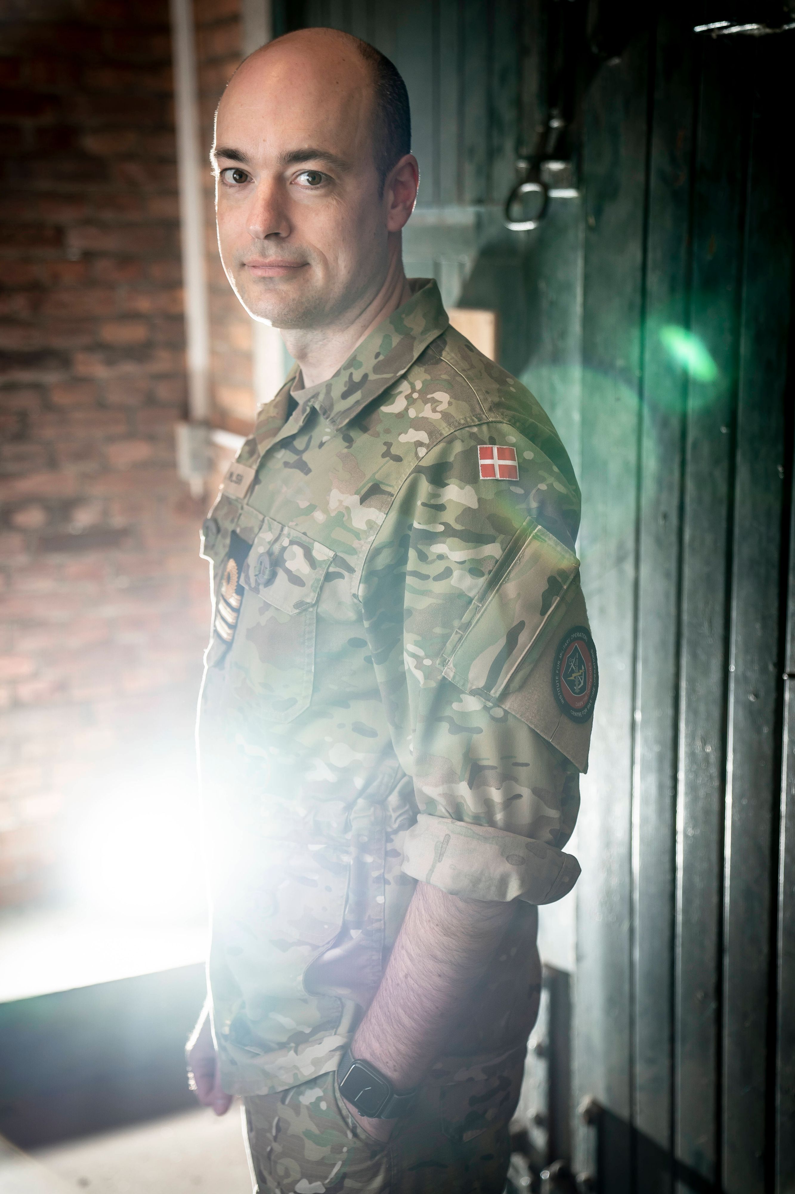 Militäranalyst und Marineoffizier Anders Puck Nielsen, fotografiert im April 2022 in Kopenhagen.