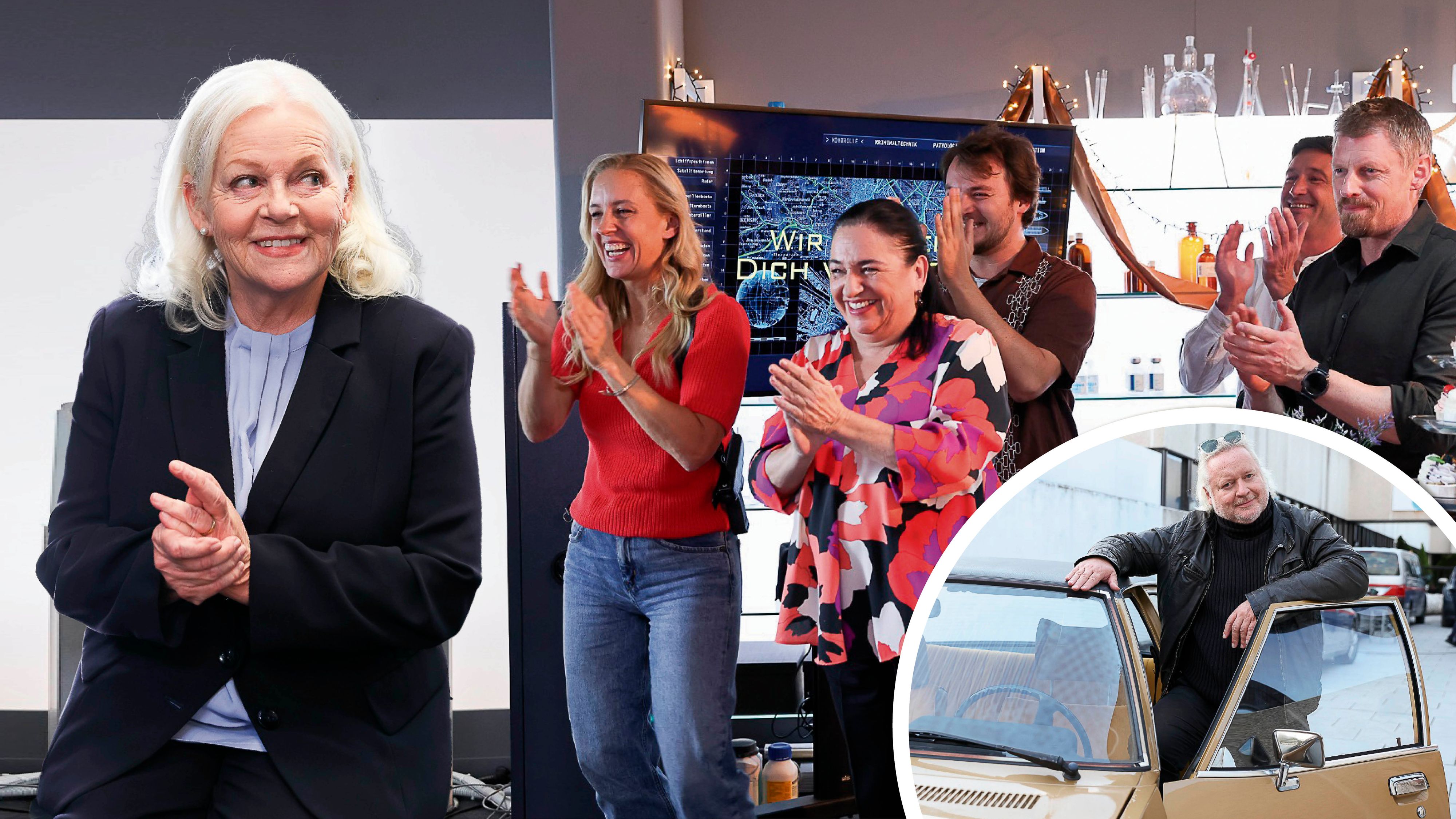 Brigitte Kren wurde feierlich in den Serienruhestand verabschiedet, Gregor Seberg dafür herzlich empfangen.