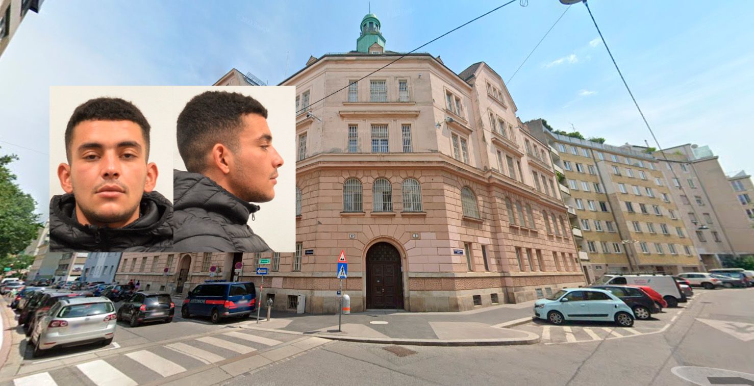 Der Mann ist auf der Flucht.