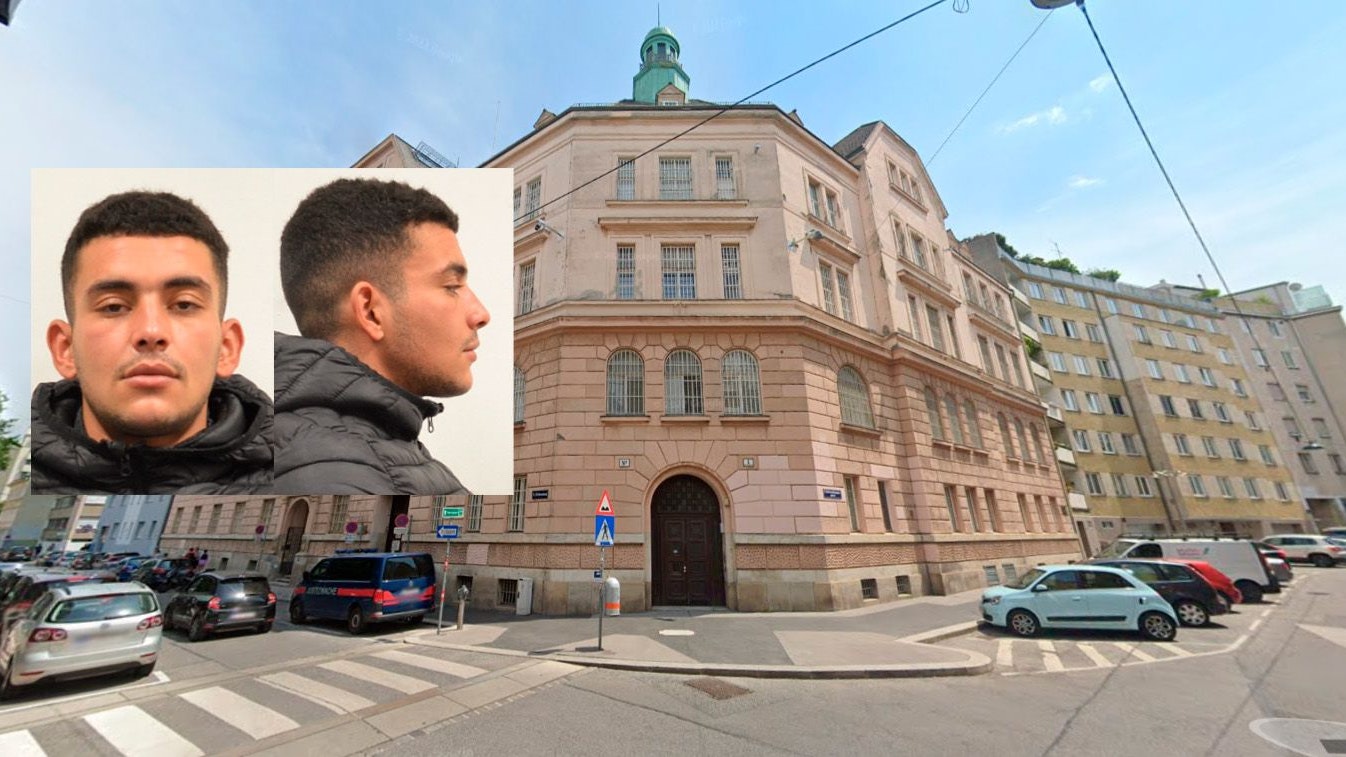 Der Mann ist auf der Flucht.