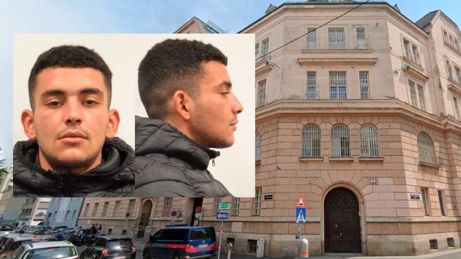 Der Mann ist auf der Flucht.