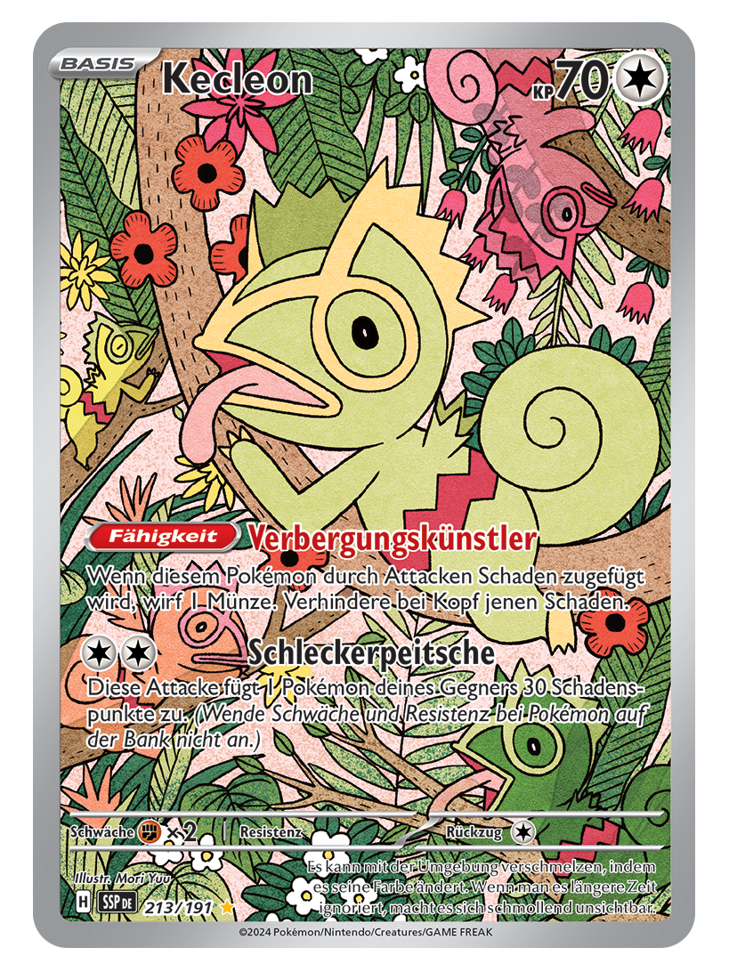 Kecleon verfügt über 70 KP.